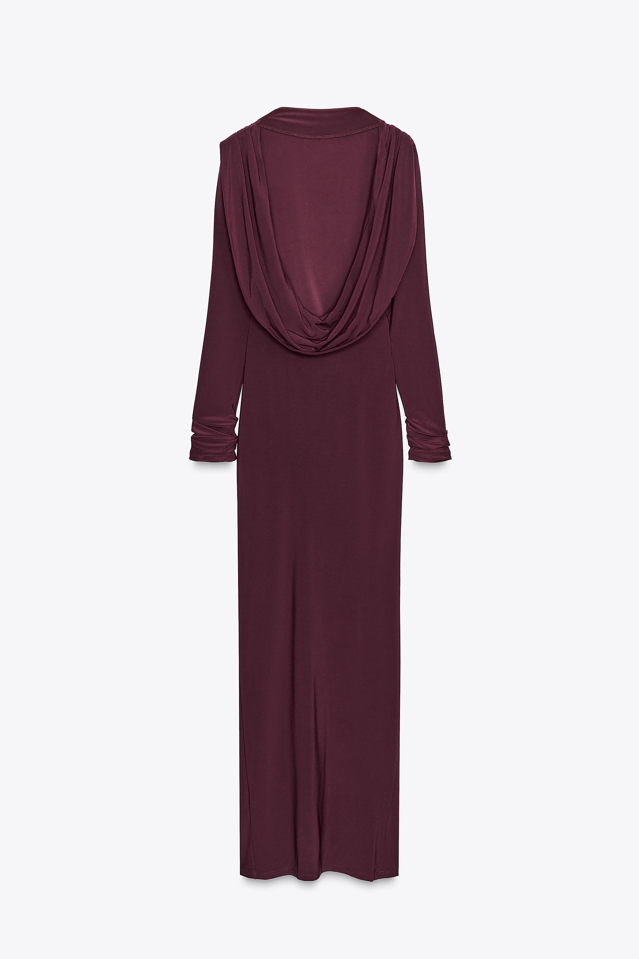 BACKLESS DRAPED DRESS