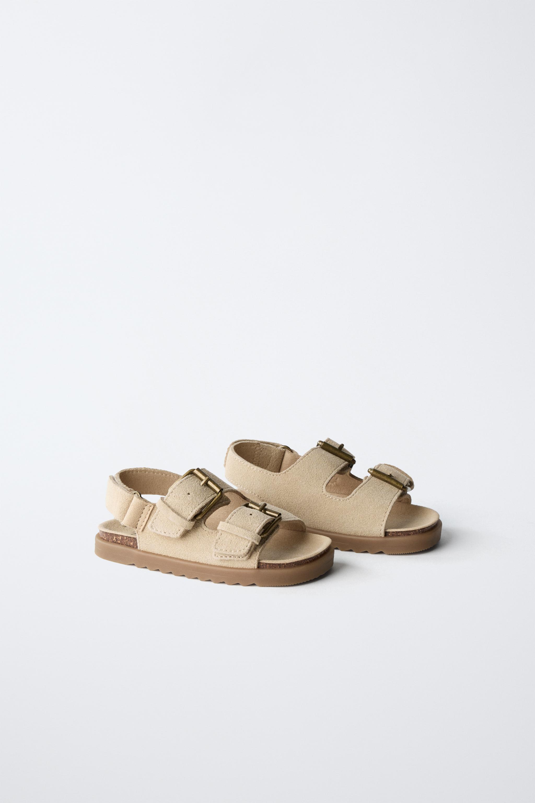 LEATHER BUCKLE SANDALS