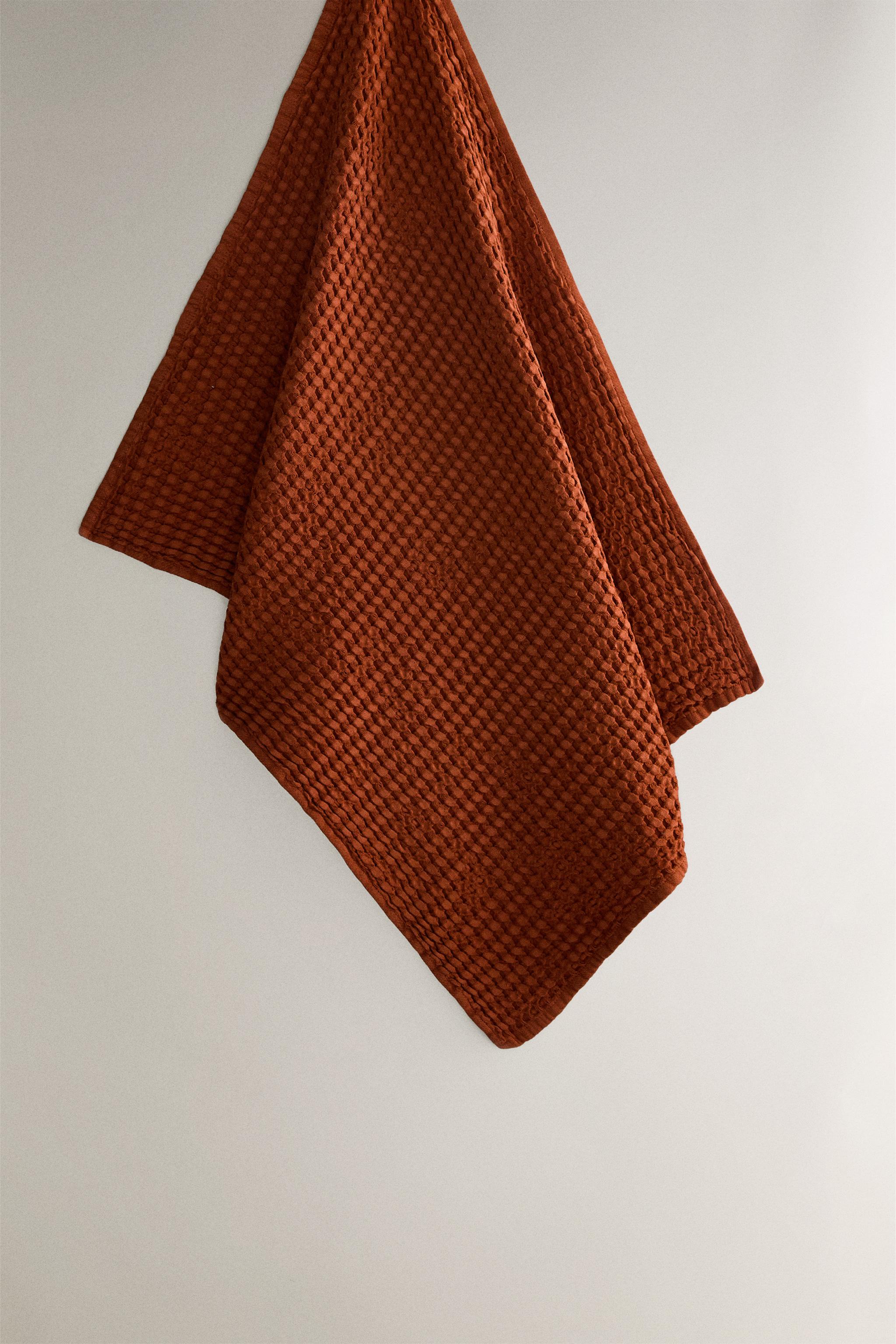 WAFFLE-KNIT COTTON KITCHEN TOWEL X COLLAGERIE