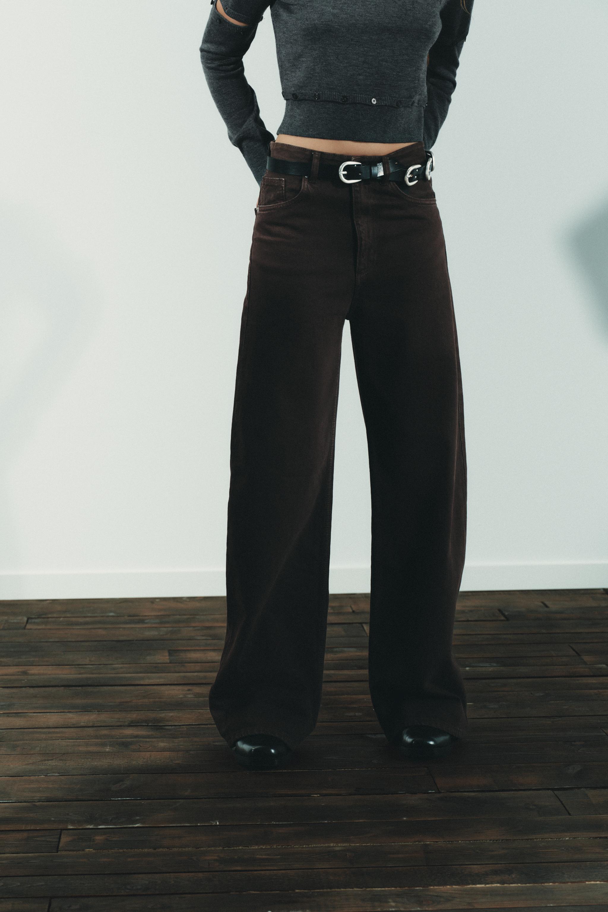 TRF EXTRA WIDE LEG HIGH WAIST JEANS