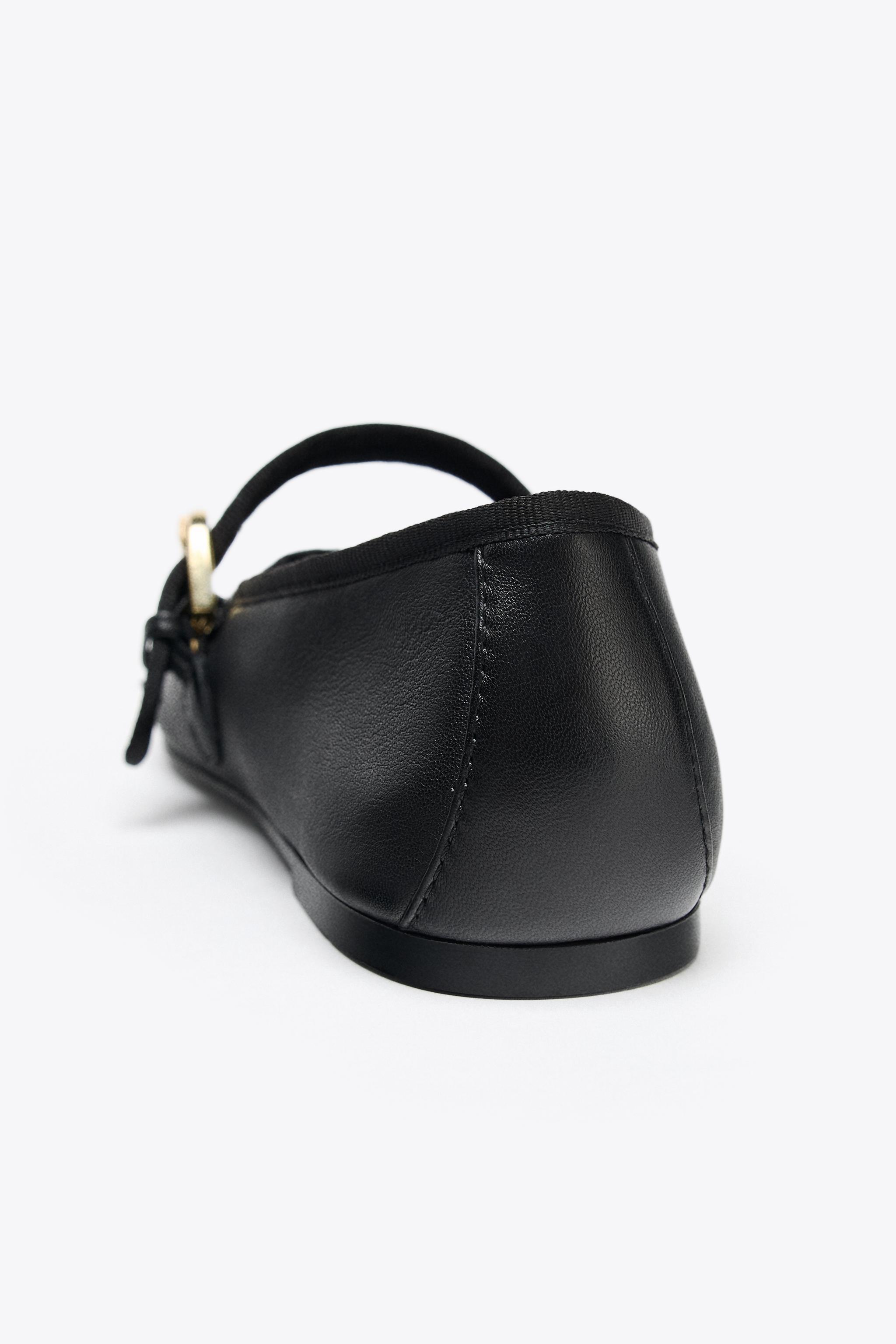 LEATHER BALLET FLATS