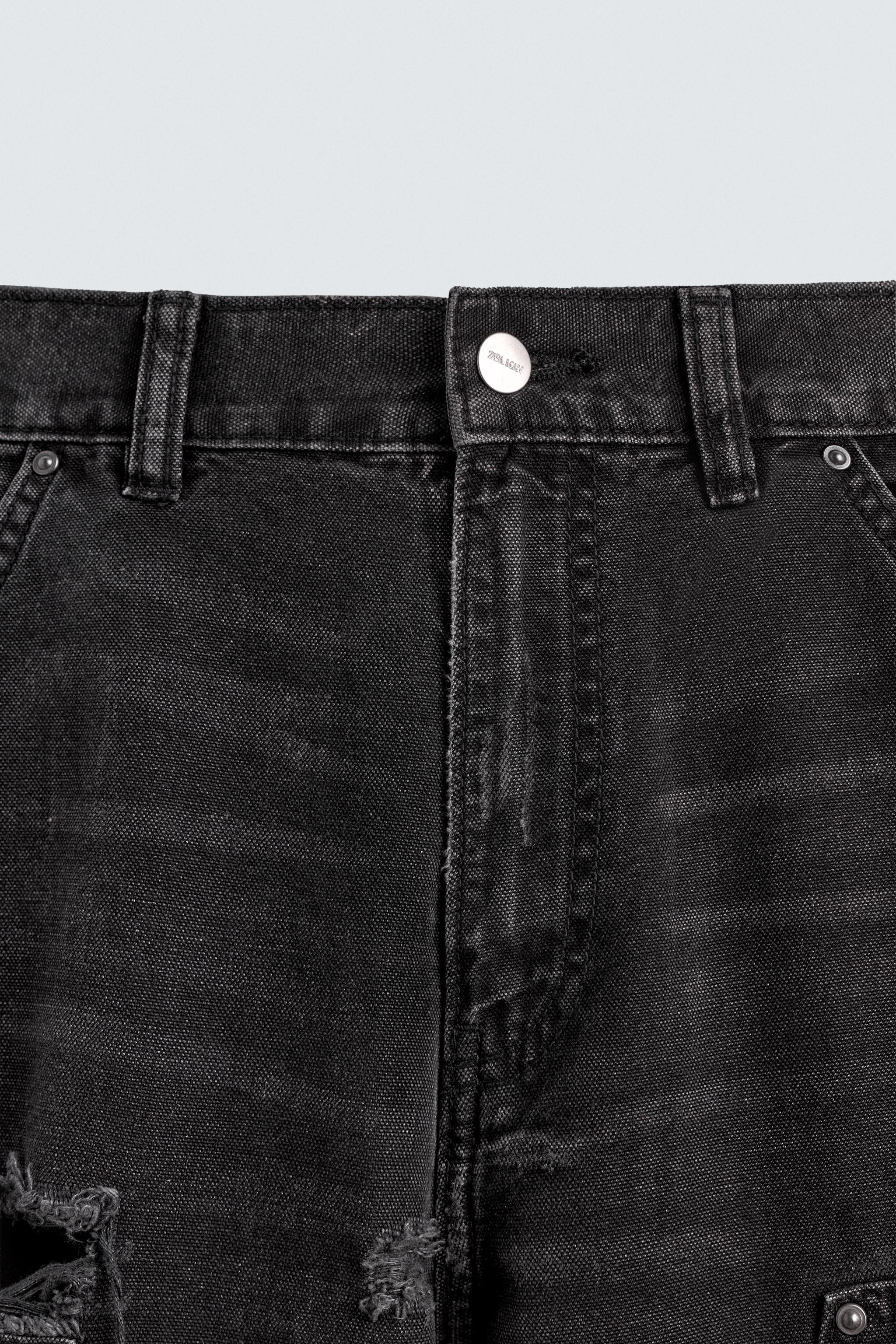 WASHED EFFECT CARPENTER JEANS