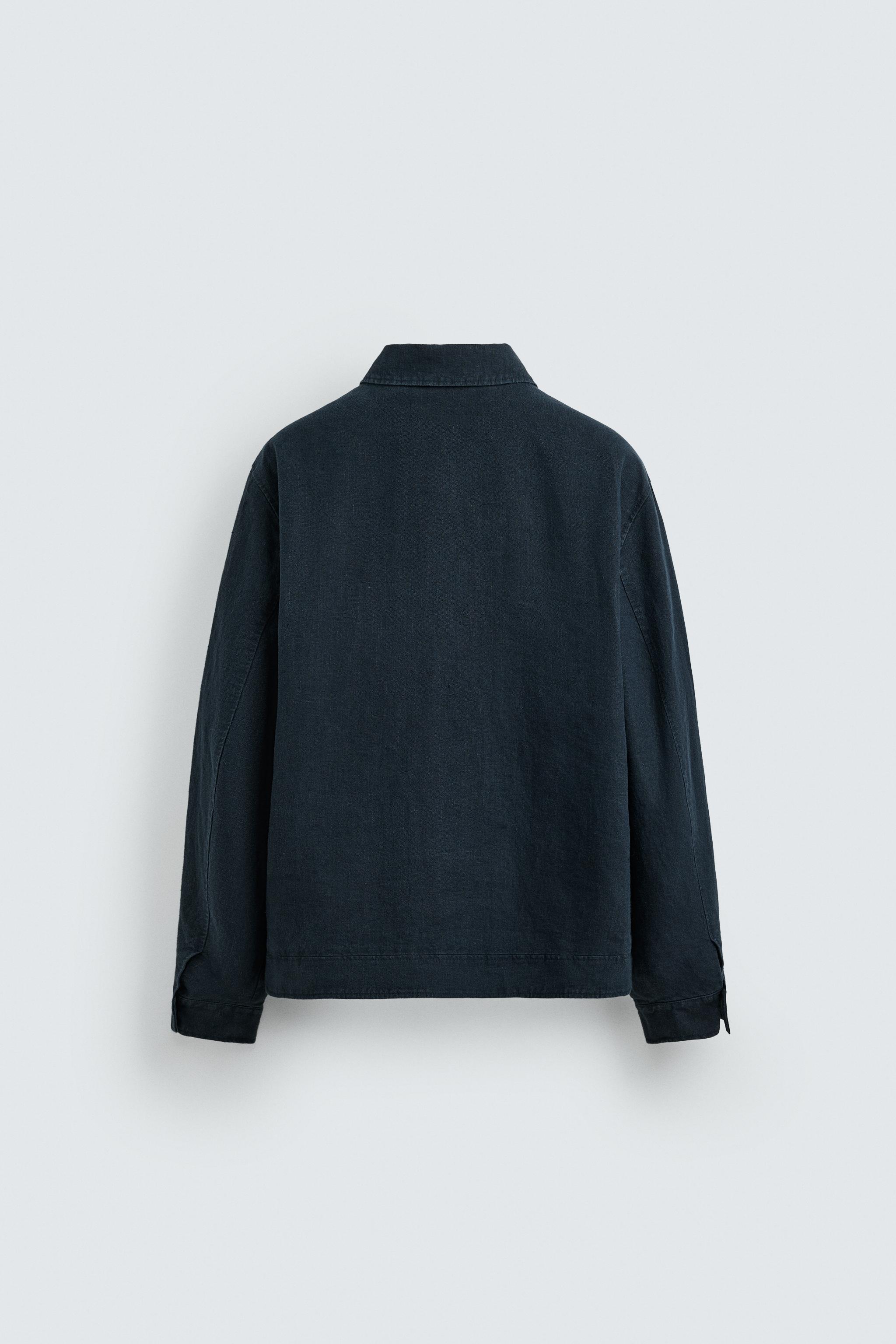 100% LINEN REGULAR FIT JACKET