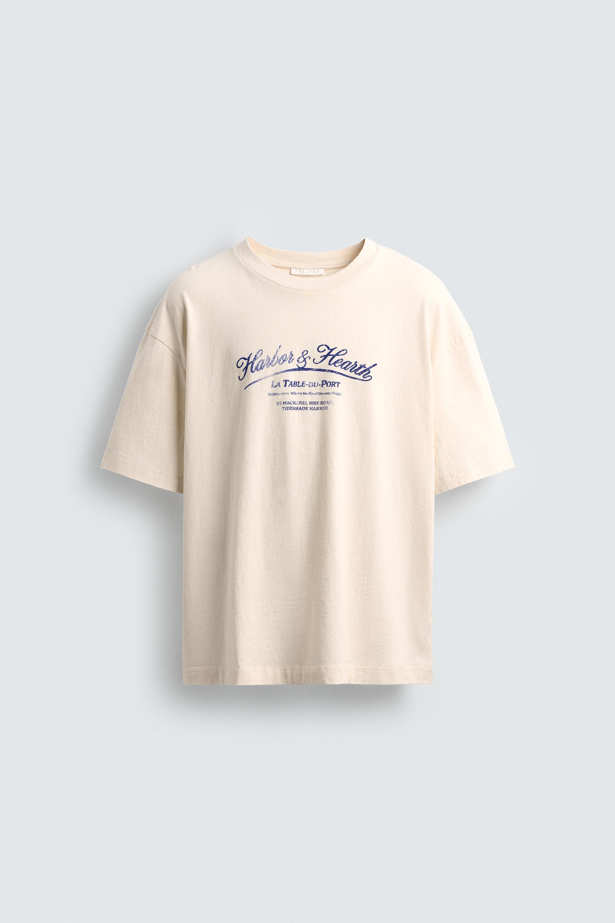 WASHED PRINT T-SHIRT