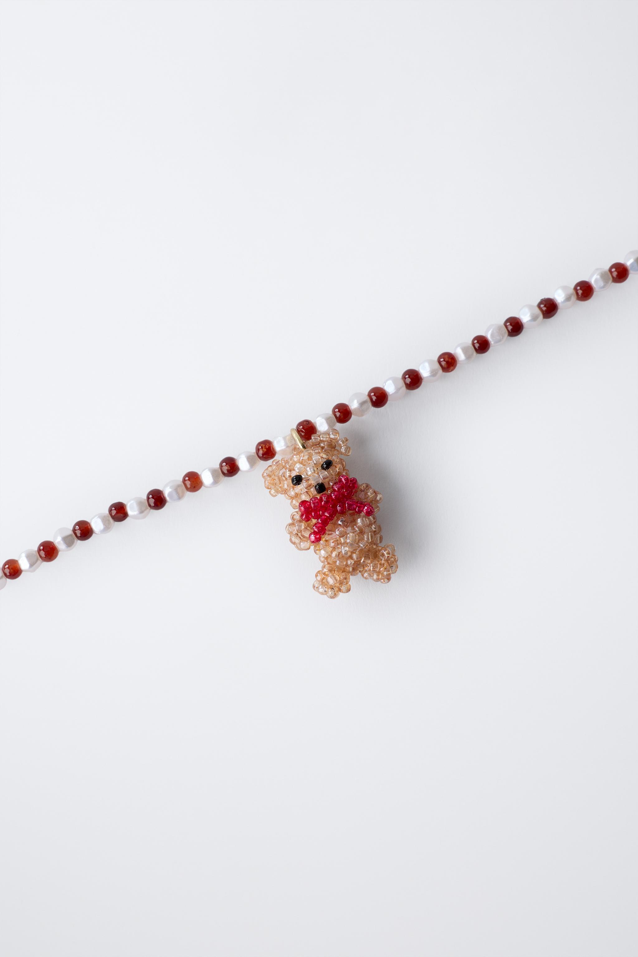 BEADED BEAR NECKLACE