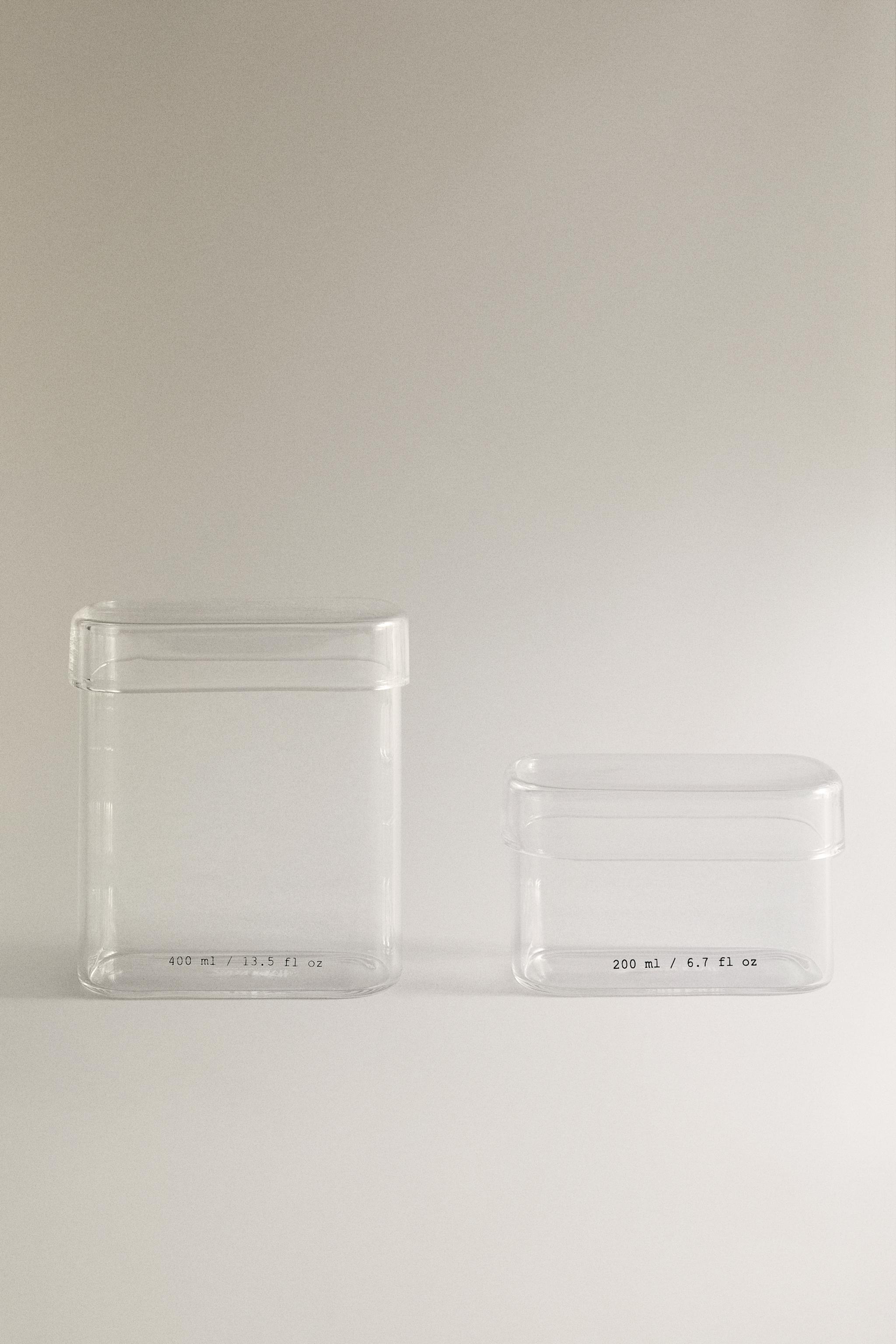 BOROSILICATE BATHROOM JAR WITH LETTERS