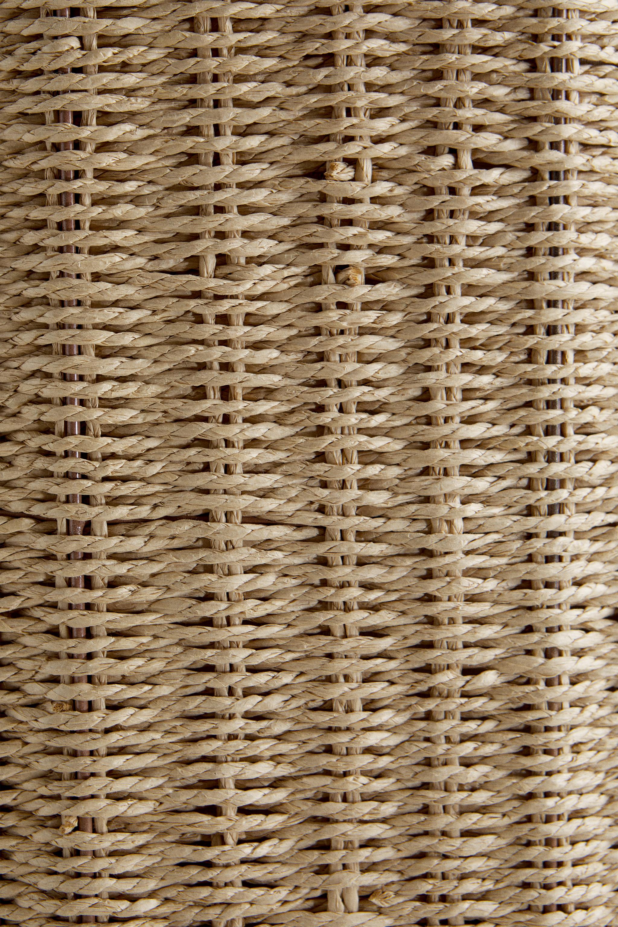 FABRIC-LINED LAUNDRY HAMPER
