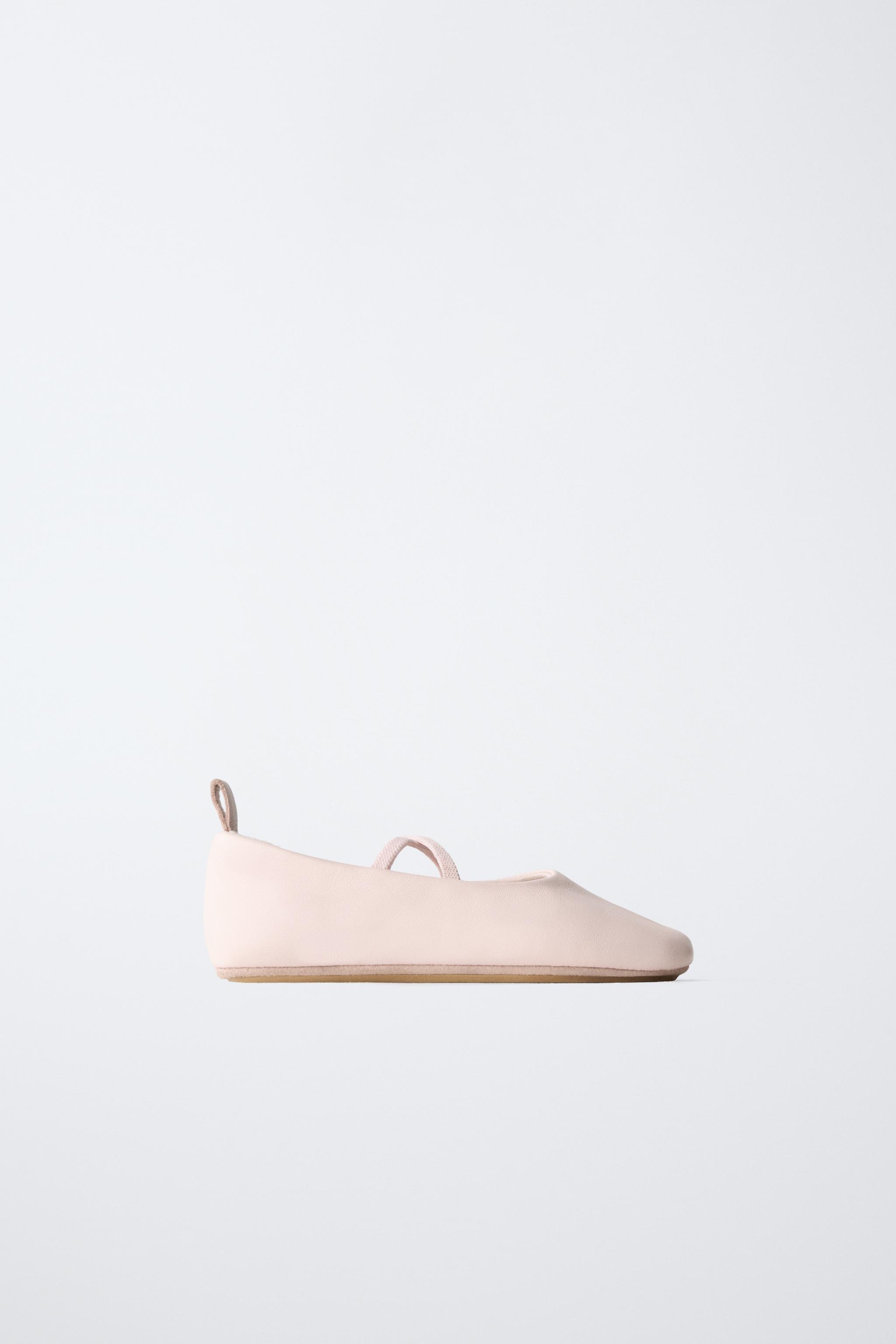 LEATHER BALLET FLATS