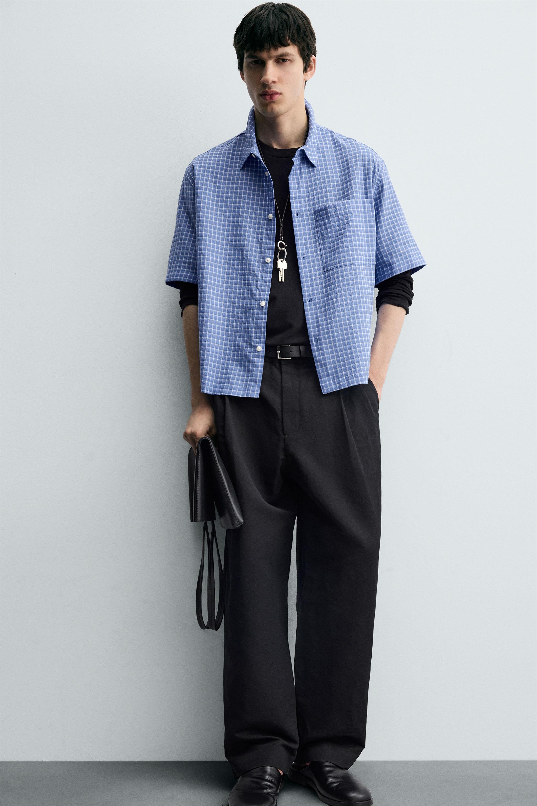 PLAID BOXY FIT SHIRT