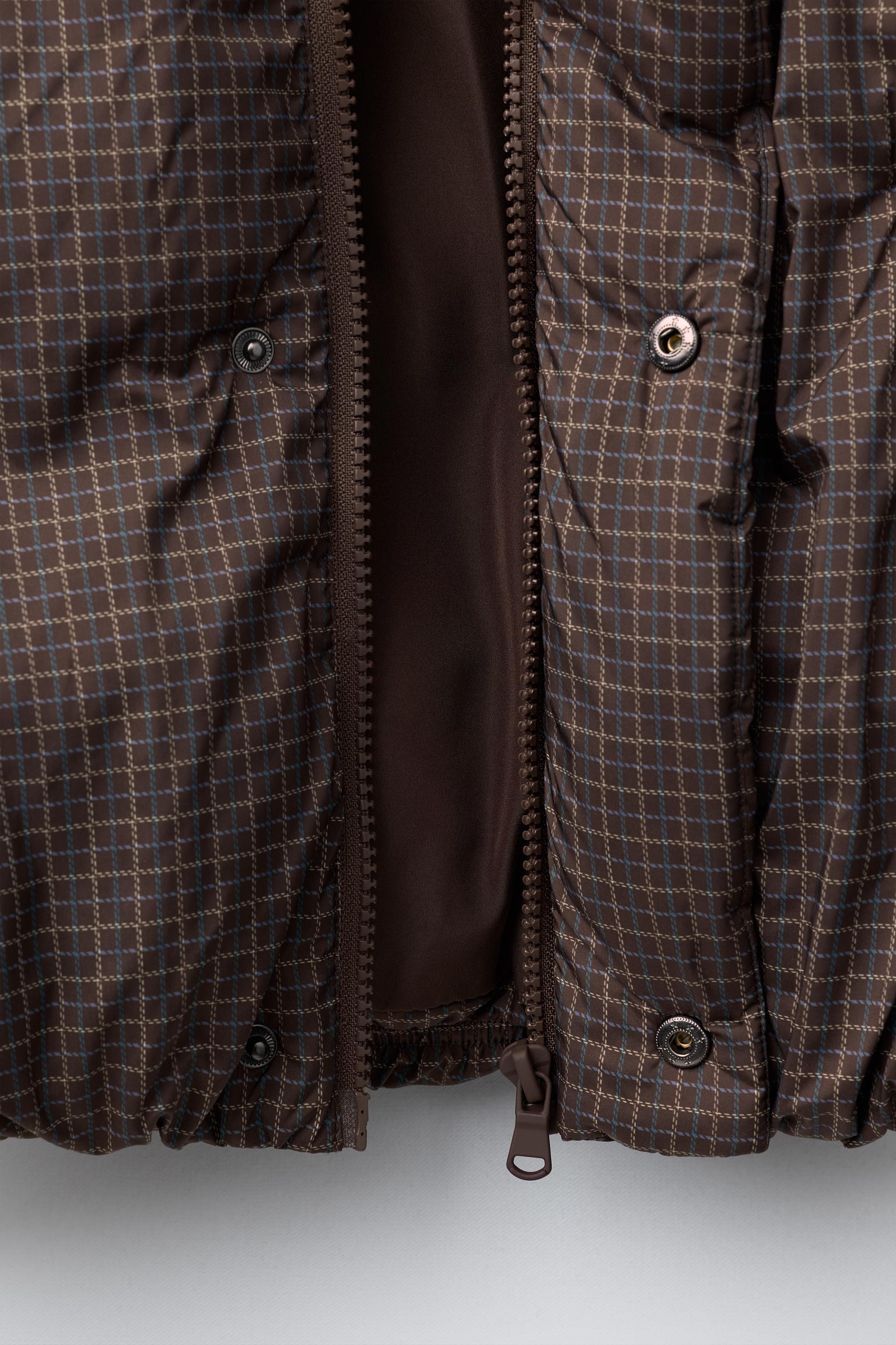 CHECKERED PUFFER JACKET