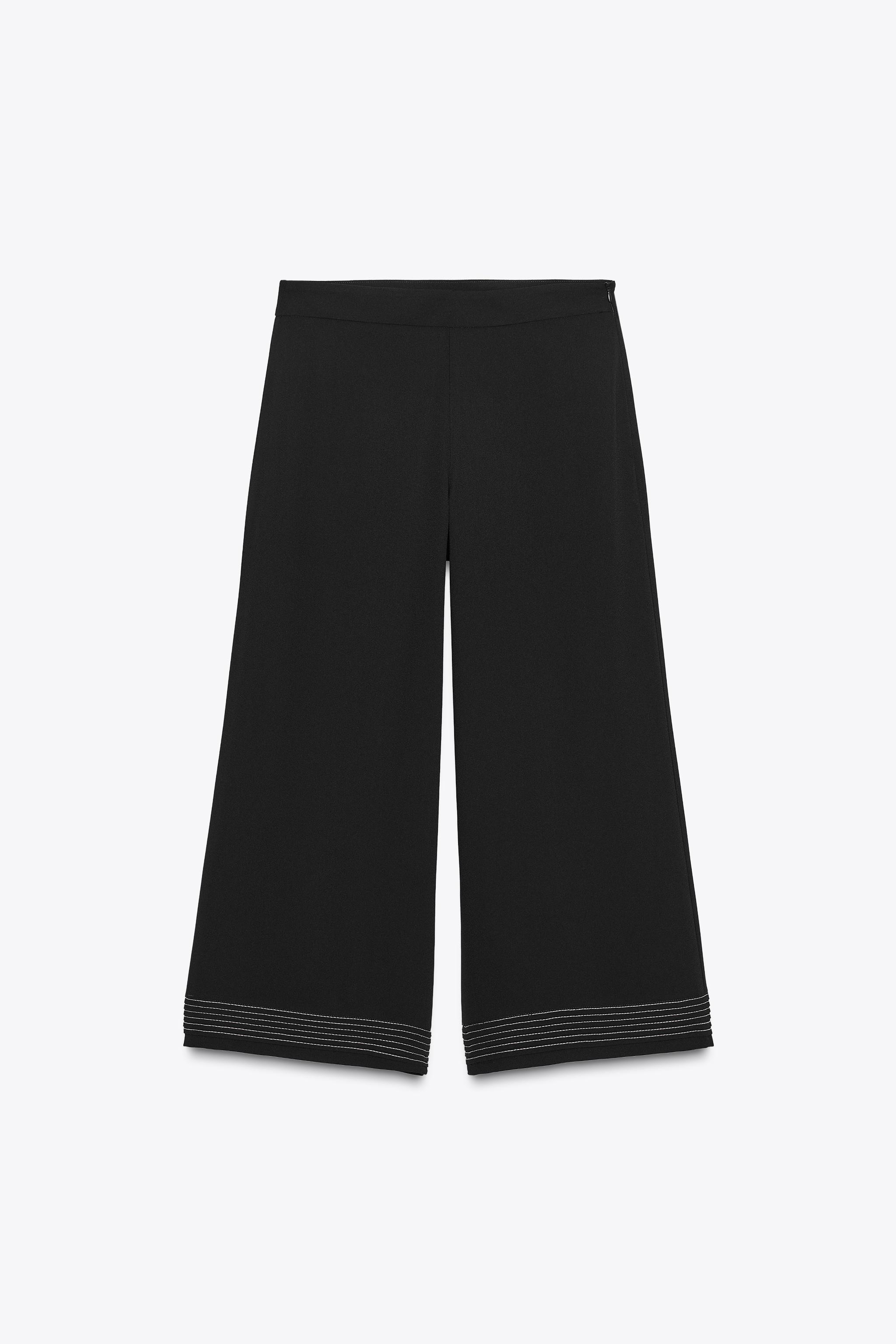 PLEATED HEM CULOTTES