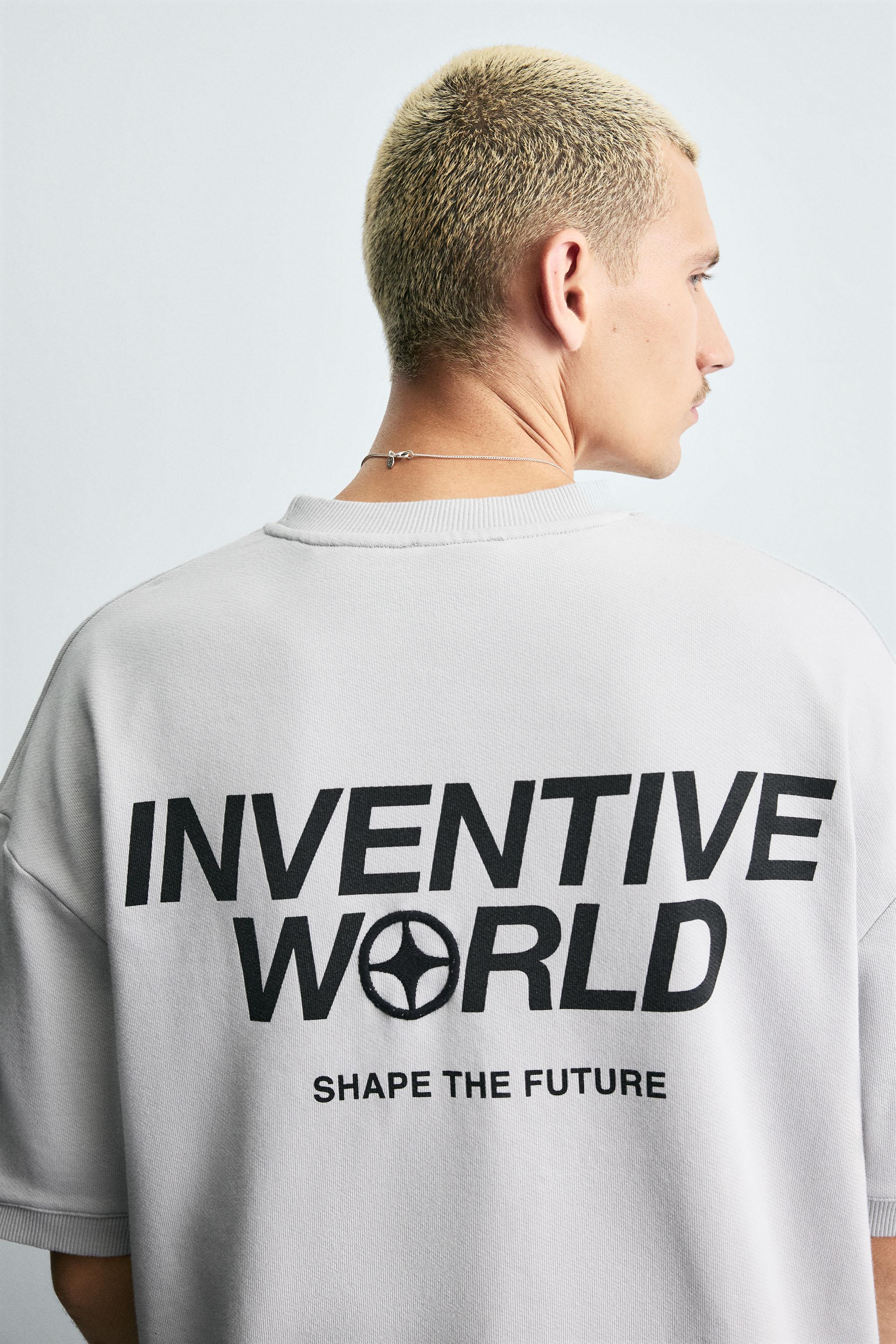 COMBINATION PRINT SWEATSHIRT