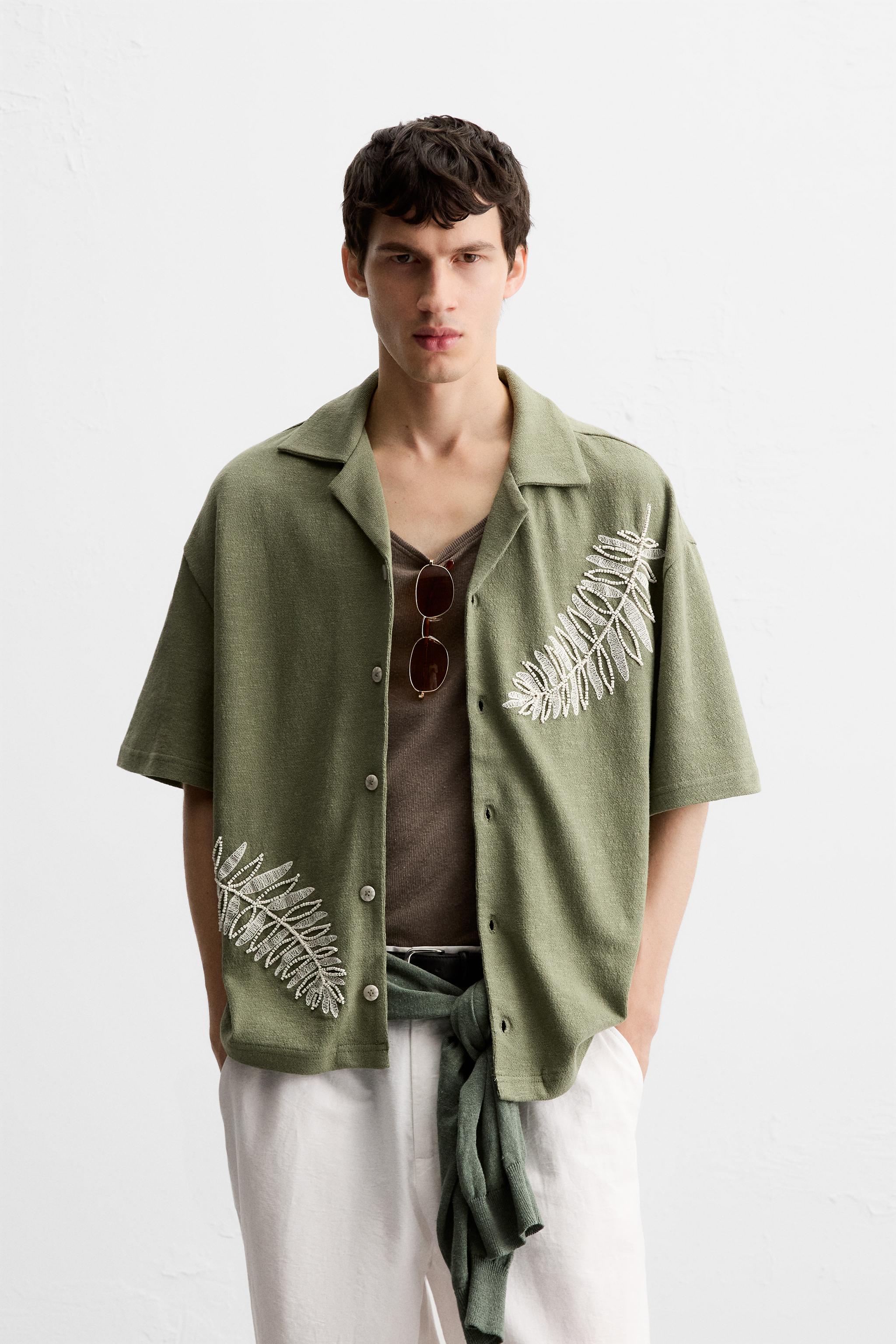 EMBROIDERED BEADED SHIRT