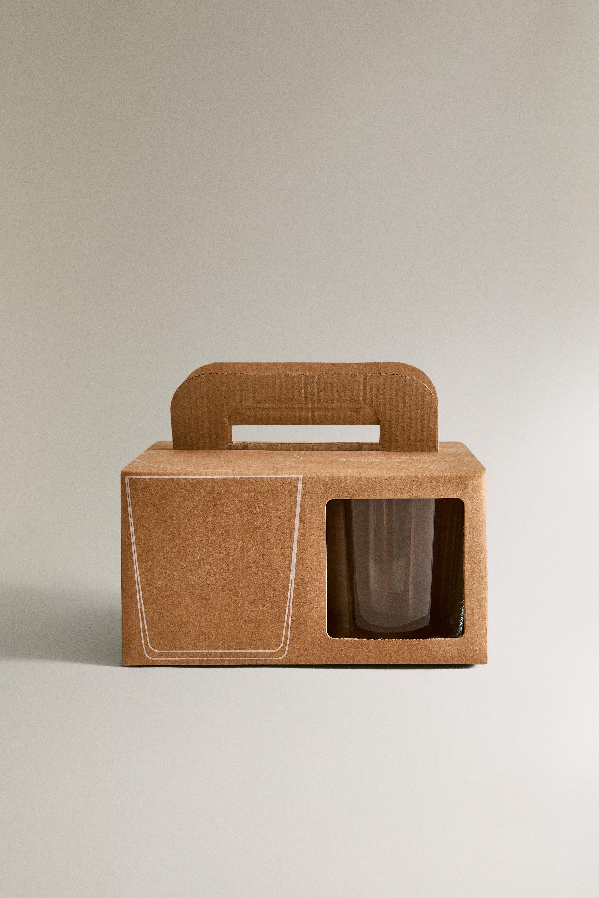 SET OF TALL GLASS TUMBLERS (SET OF 4)