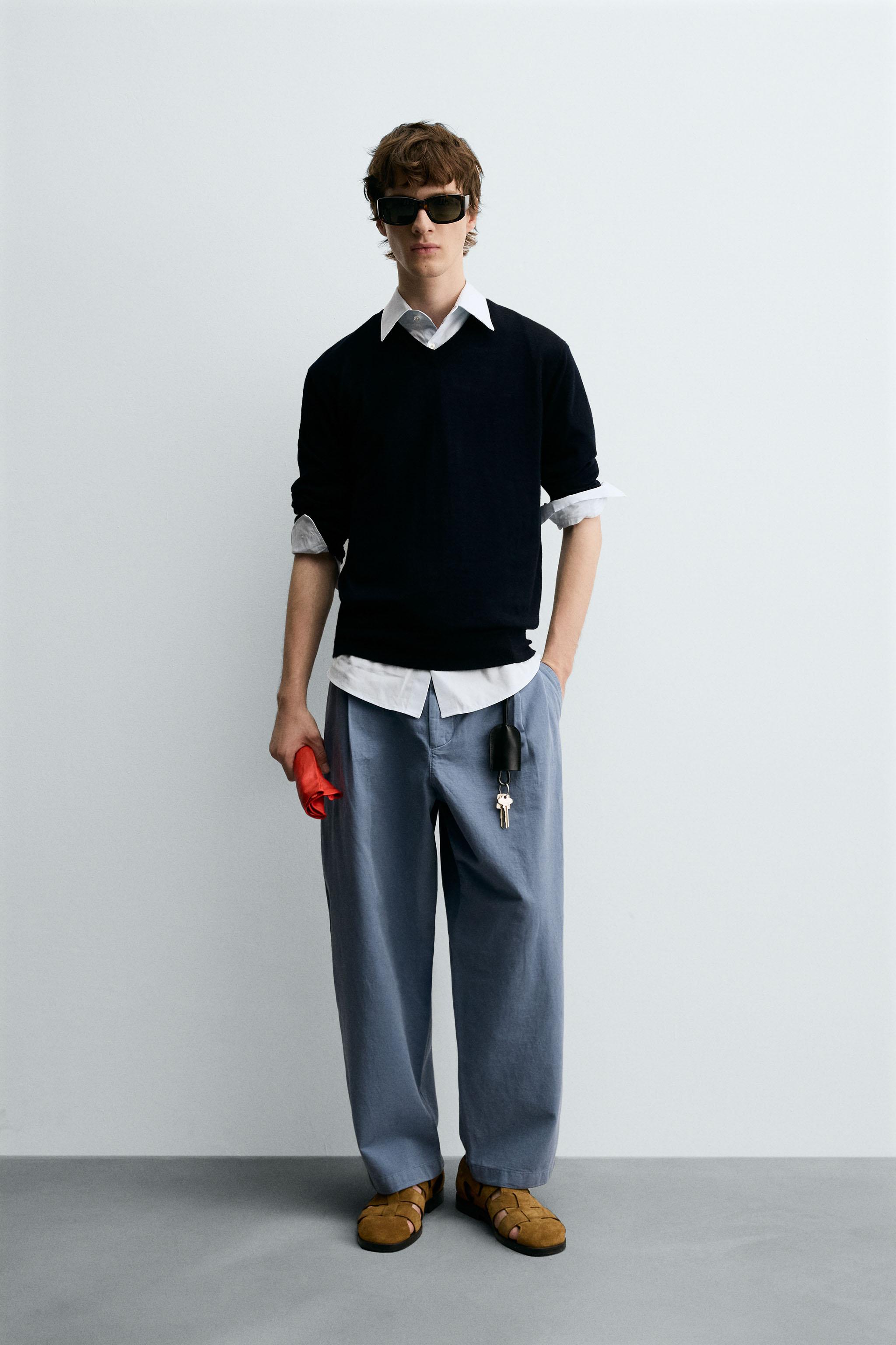 PLEATED BALLOON FIT PANTS