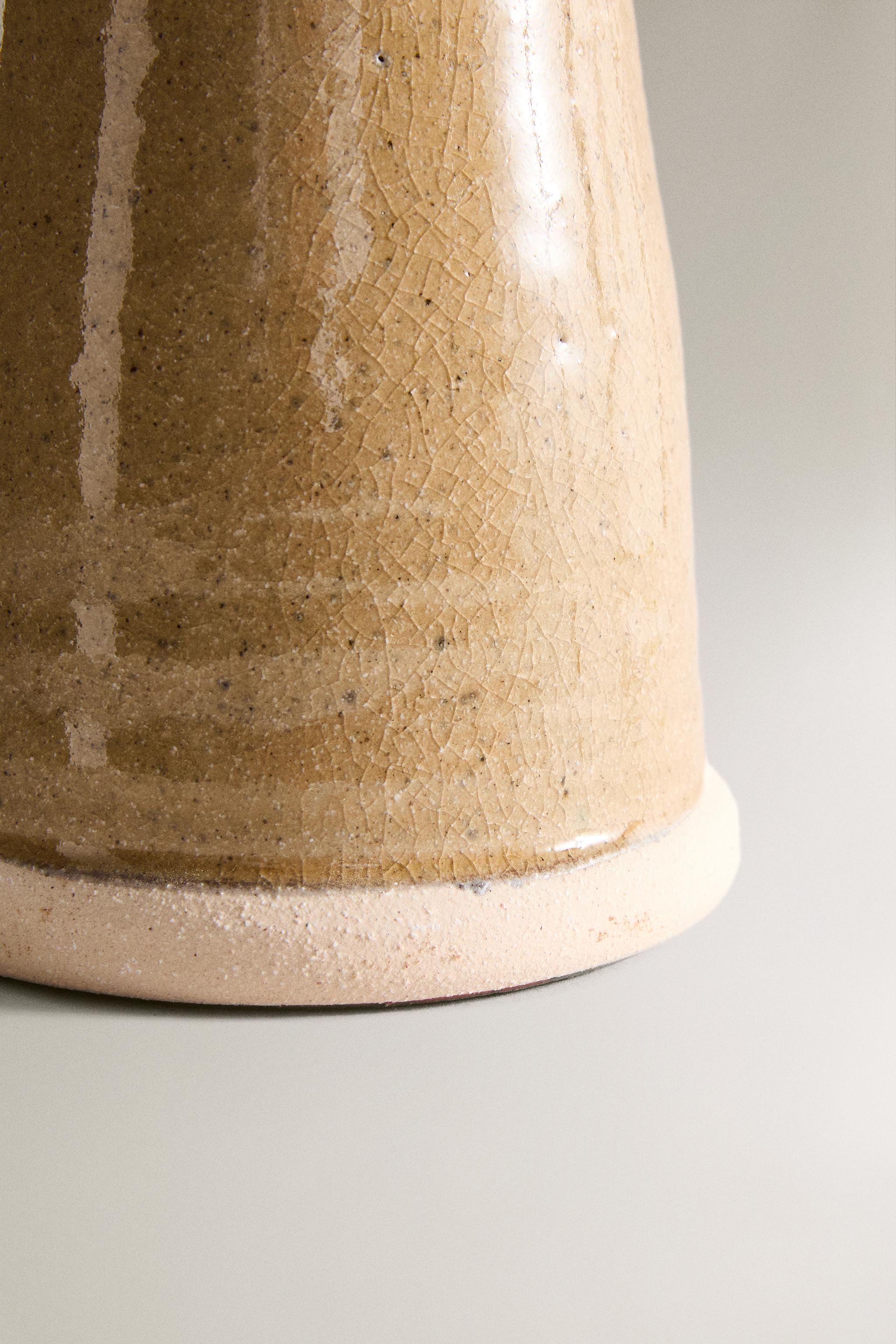 TERRACOTTA CYLINDRICAL VASE