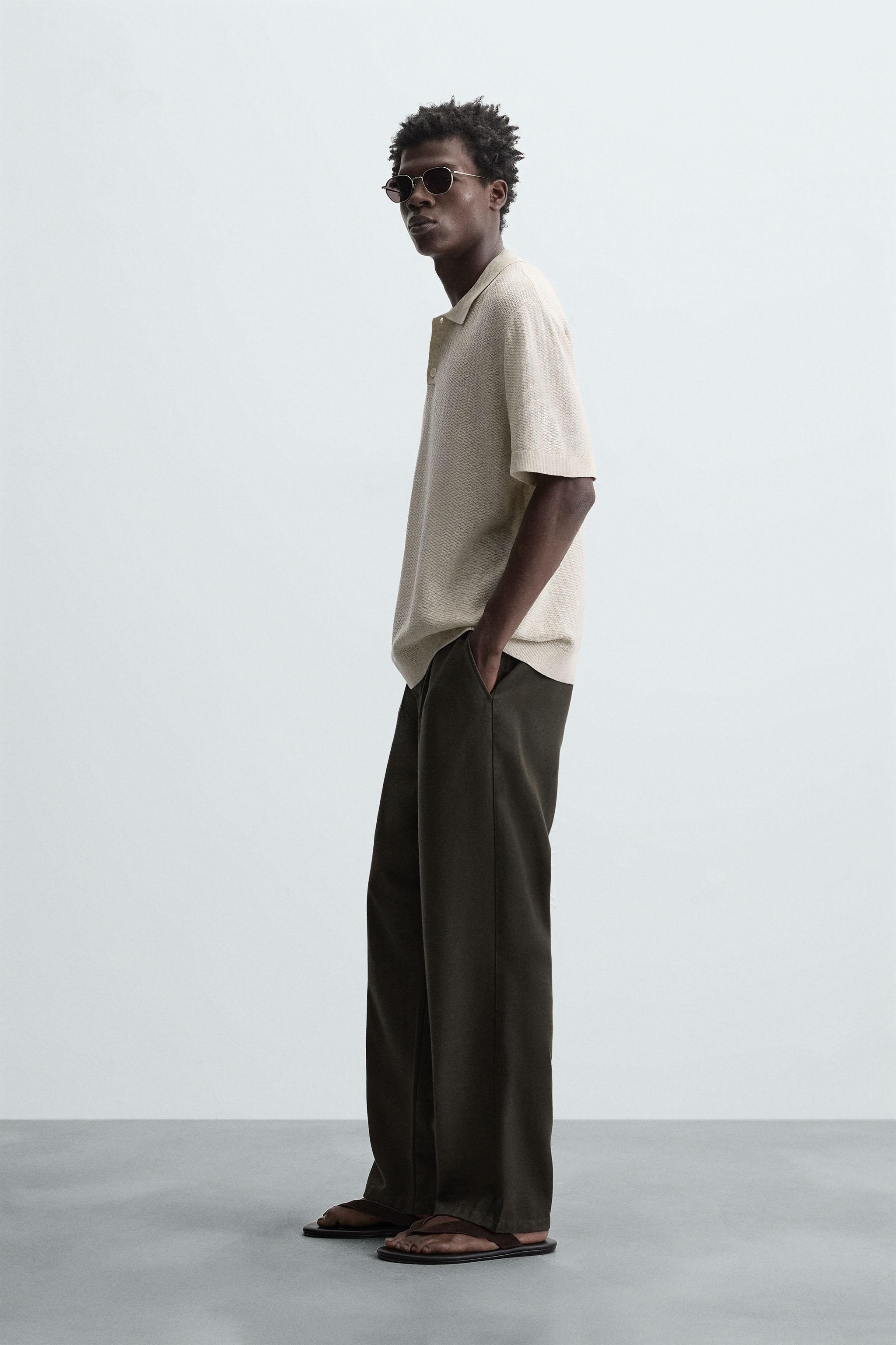 TEXTURED KNIT POLO SHIRT