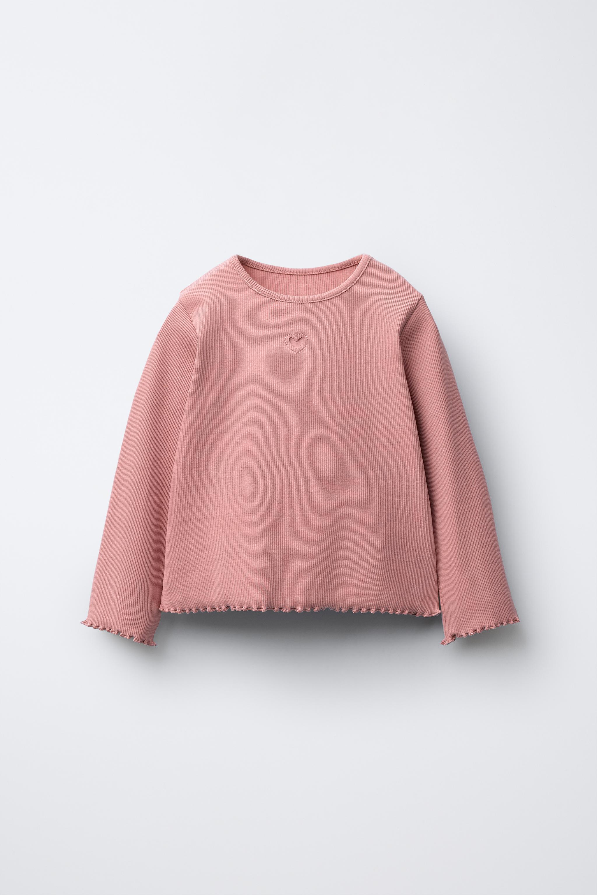 RIBBED HEART T-SHIRT