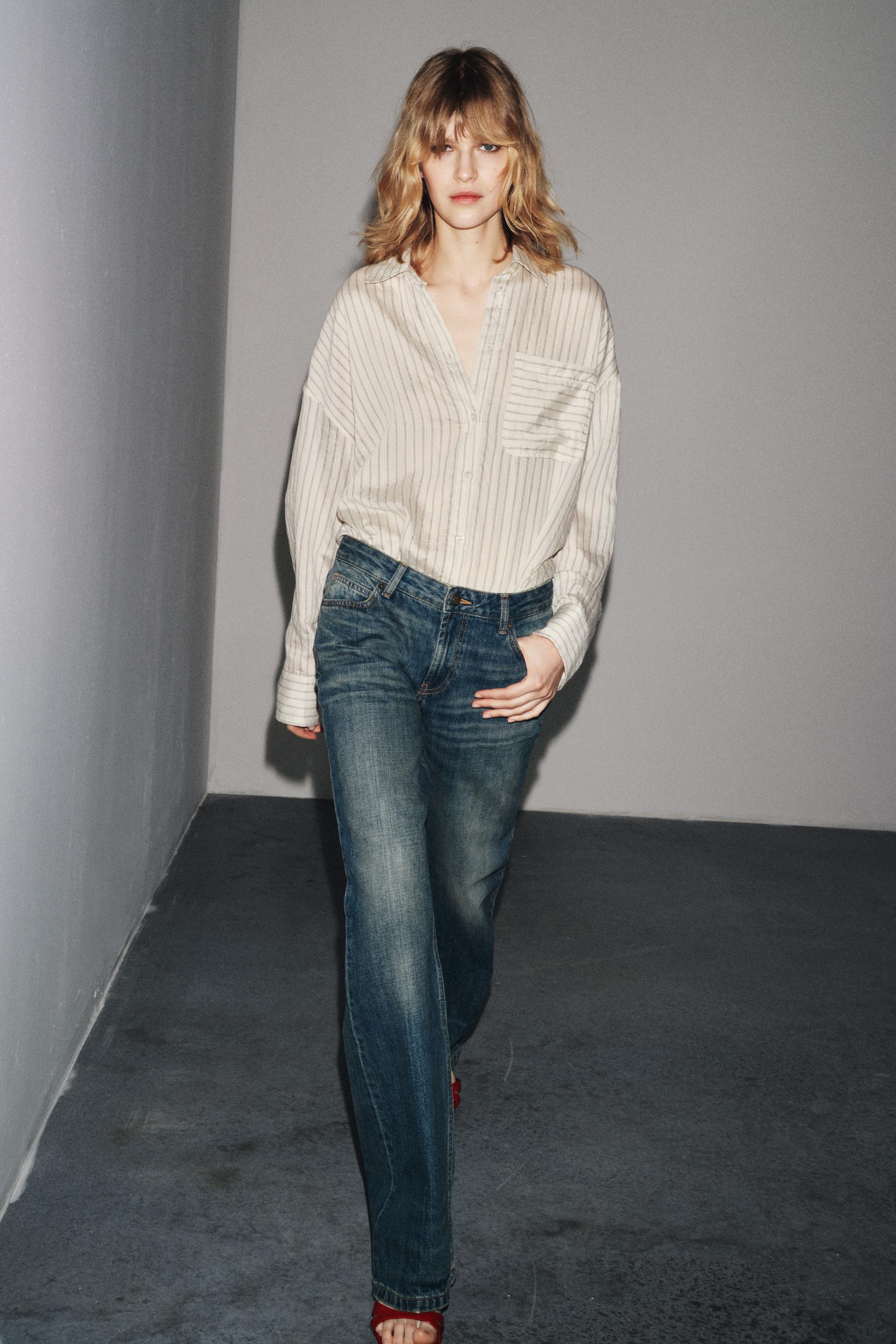 ZW COLLECTION LOW RISE BOOTCUT JEANS