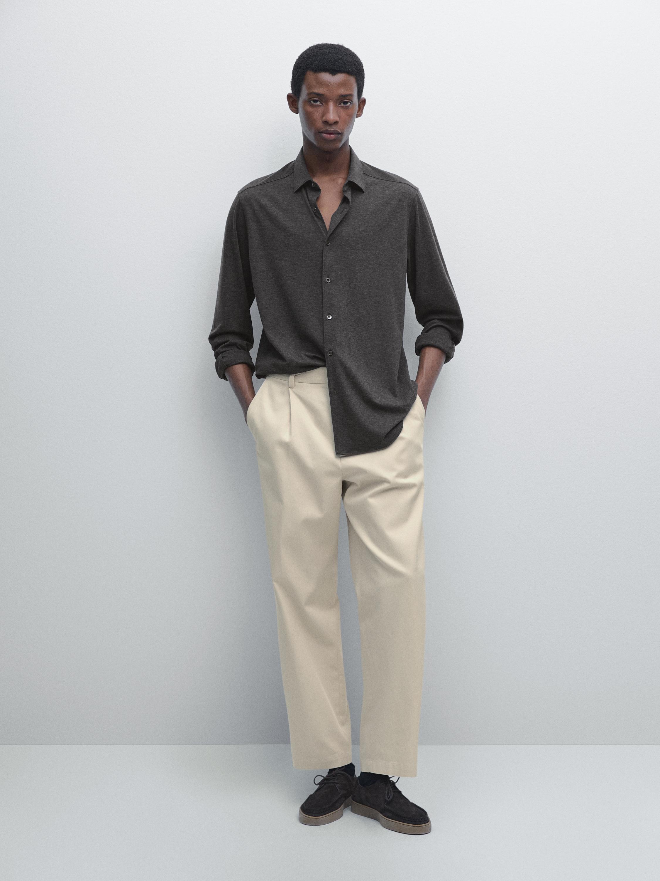 Slim fit stretch shirt