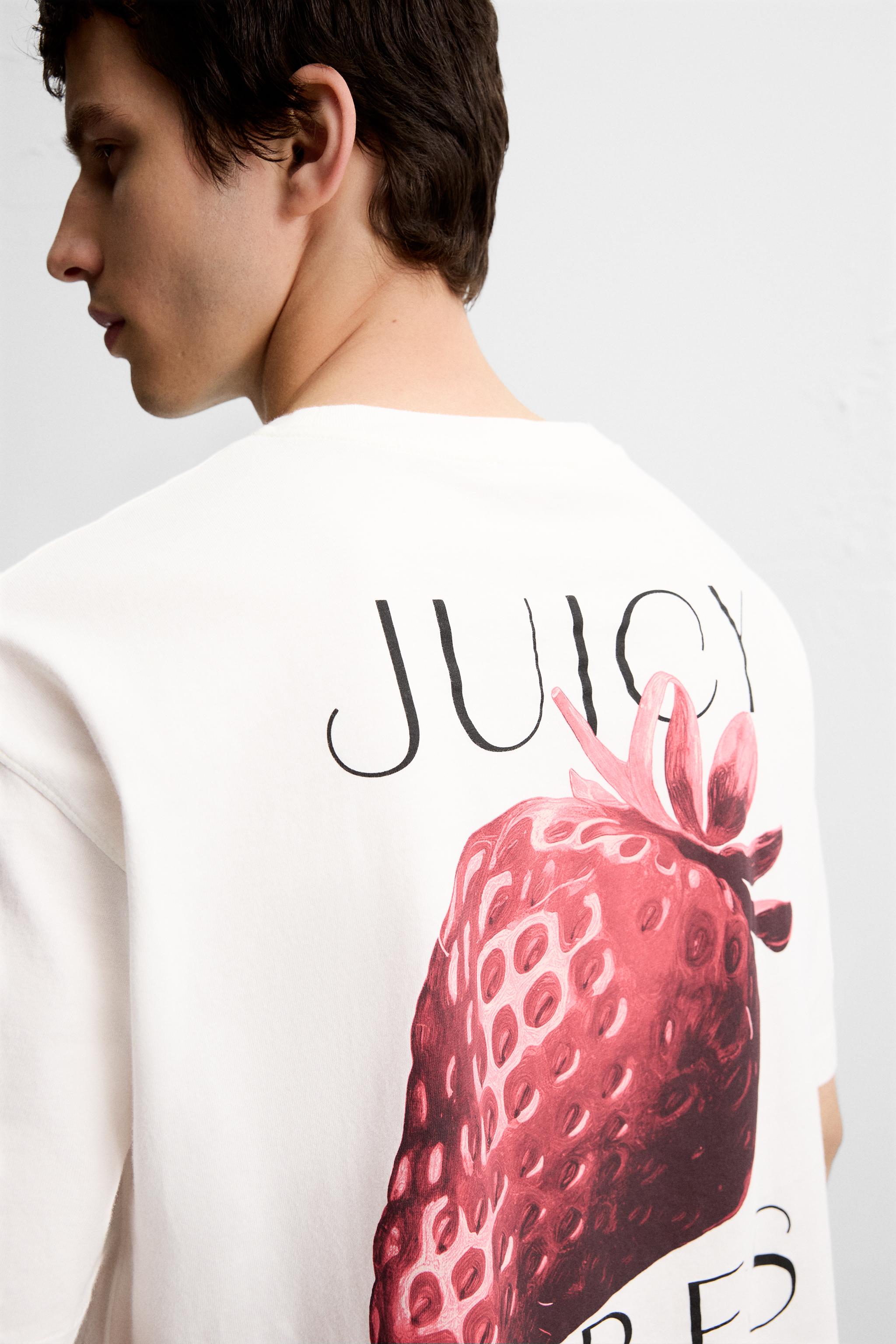 STRAWBERRY PRINT T-SHIRT