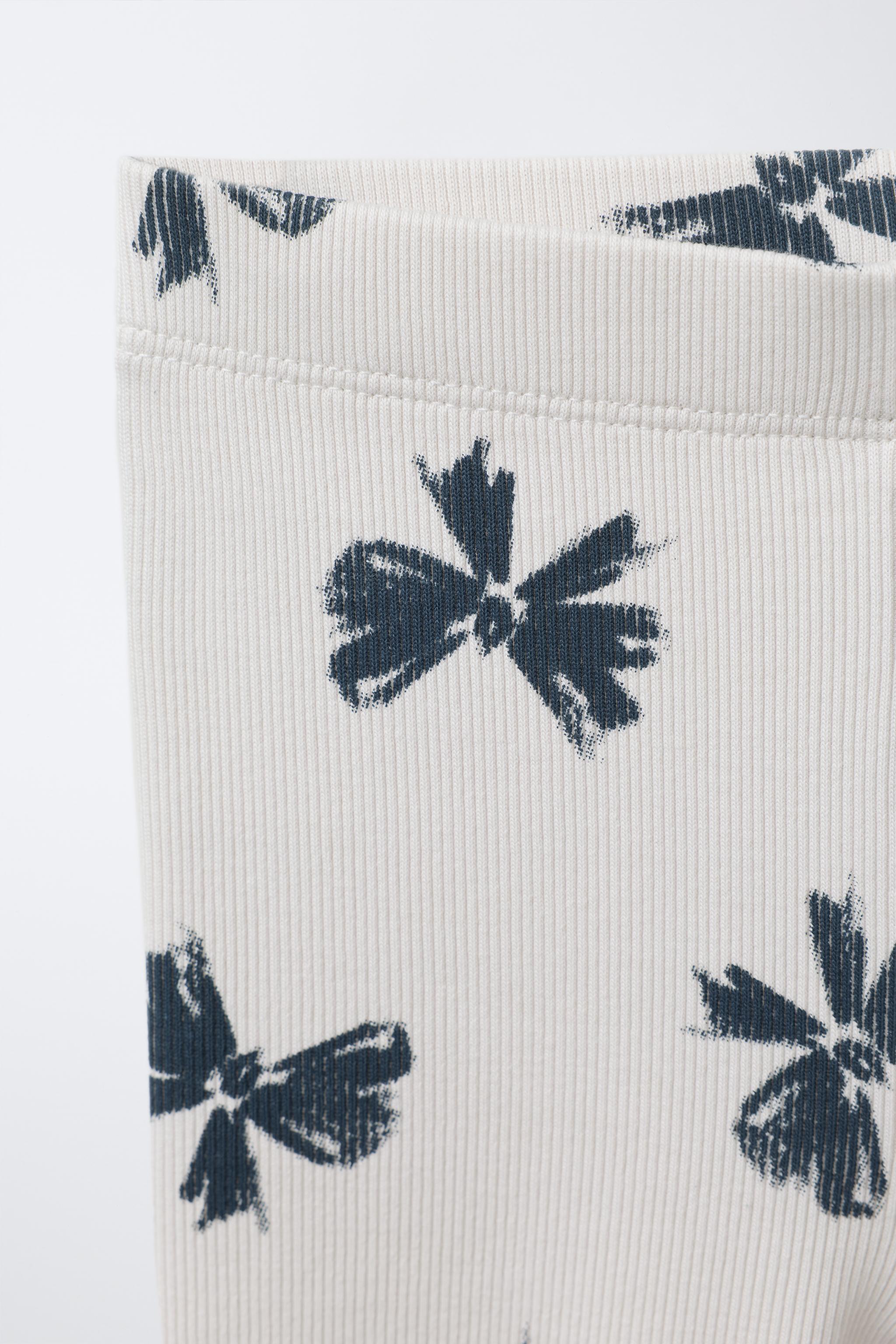 PRINTED RIB SWEATSHIRT AND LEGGING JOGGING SET