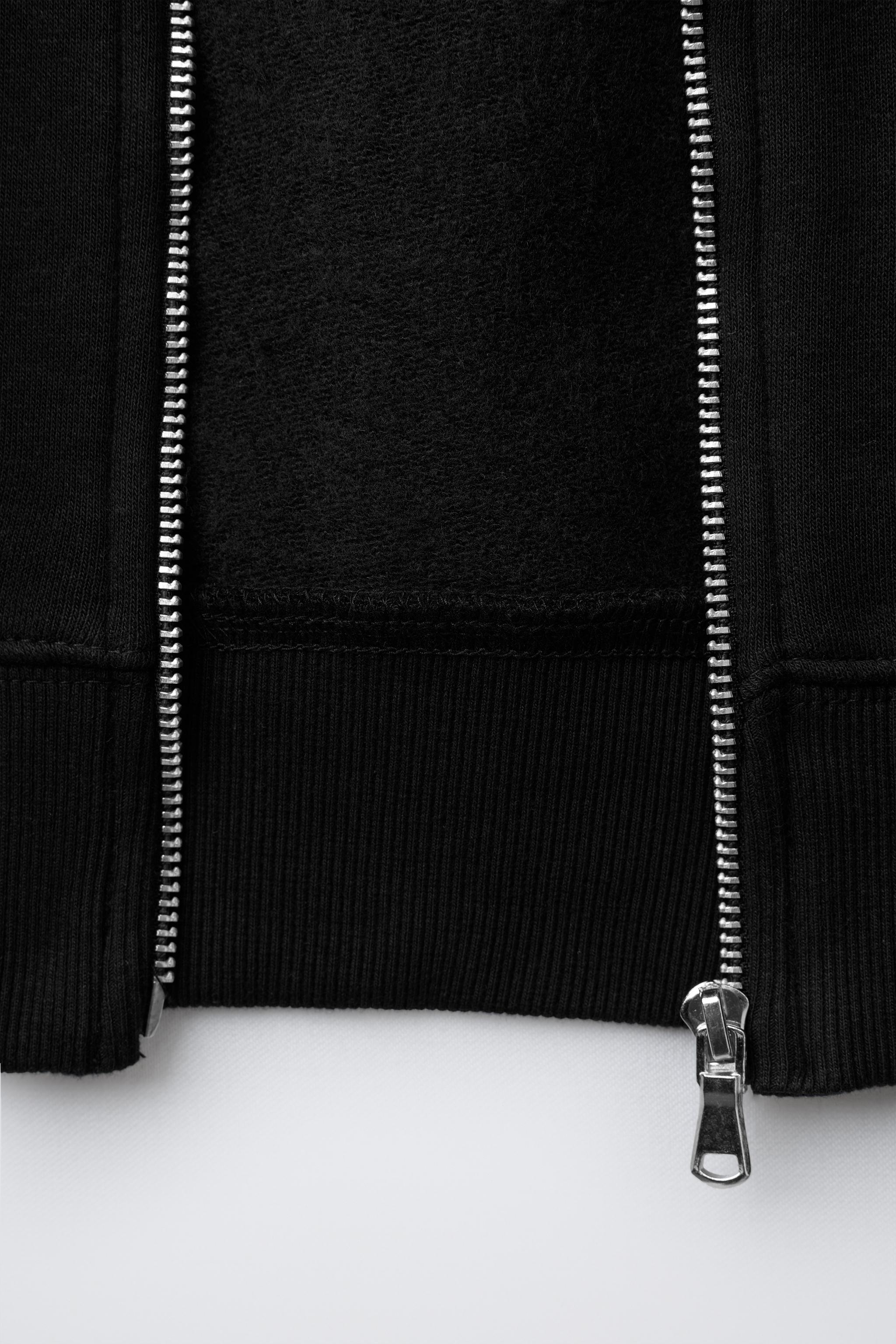 BASIC ZIP SWEATSHIRT