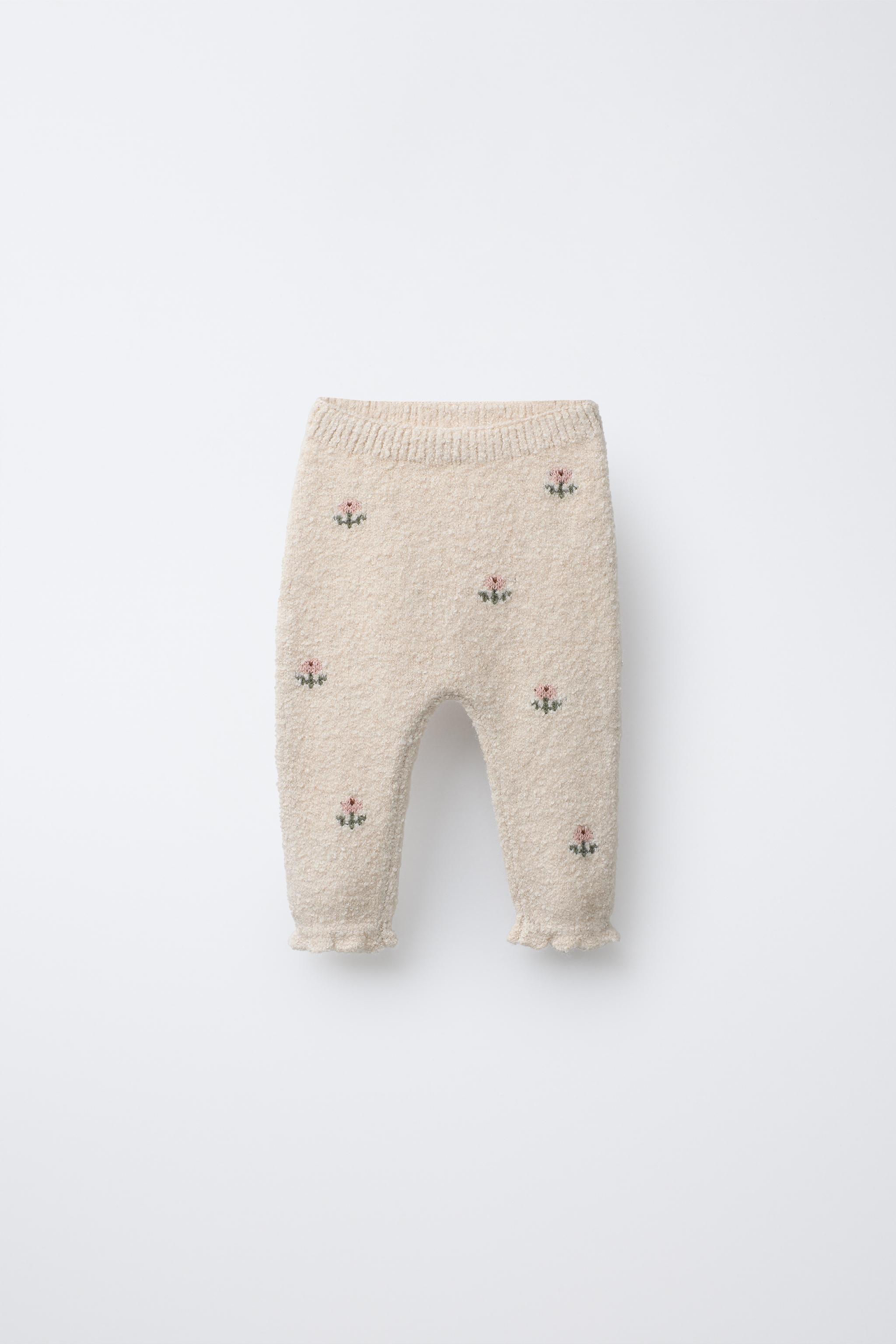 EMBROIDERED FLORAL PANTS