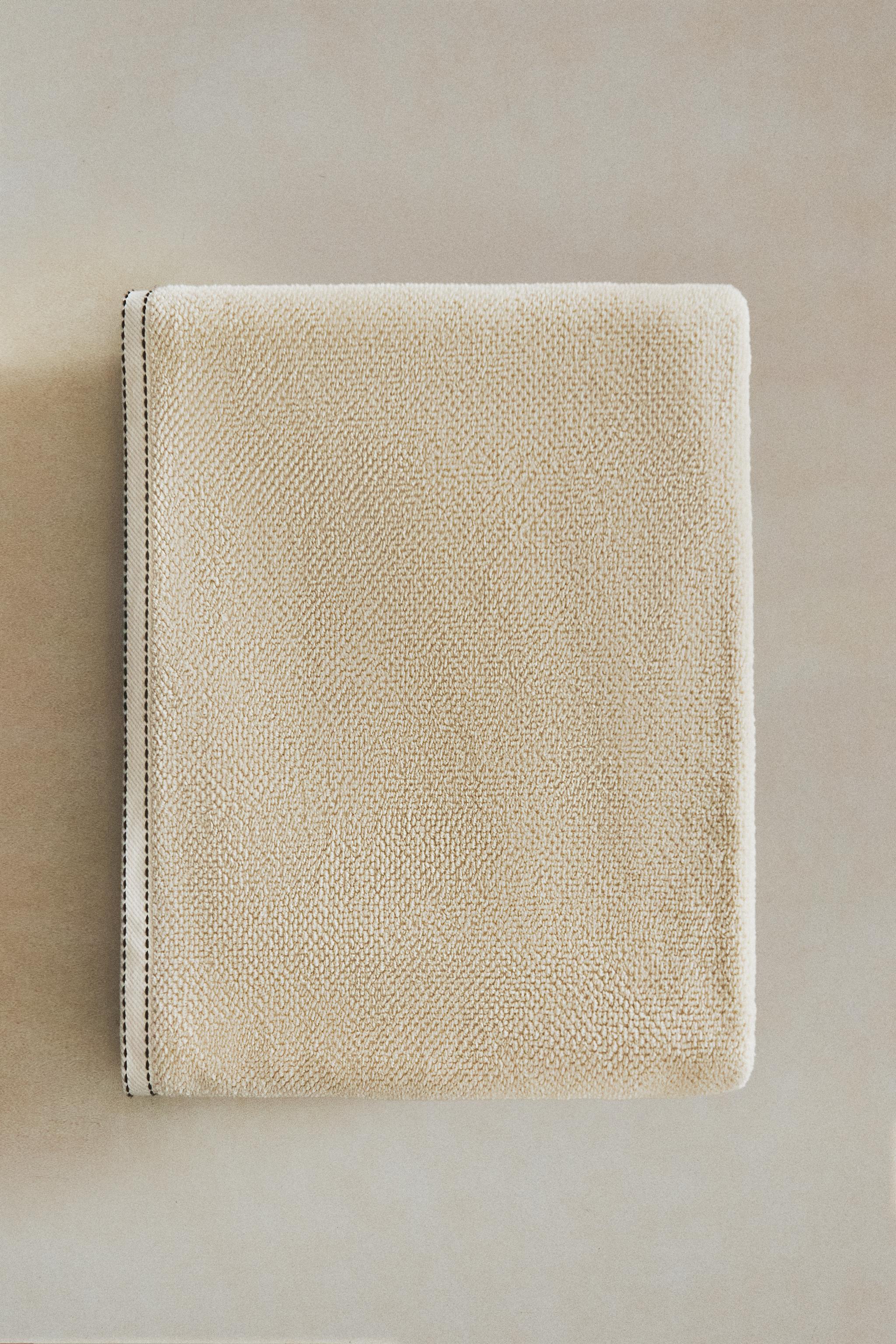 RICE STITCH BATH TOWEL