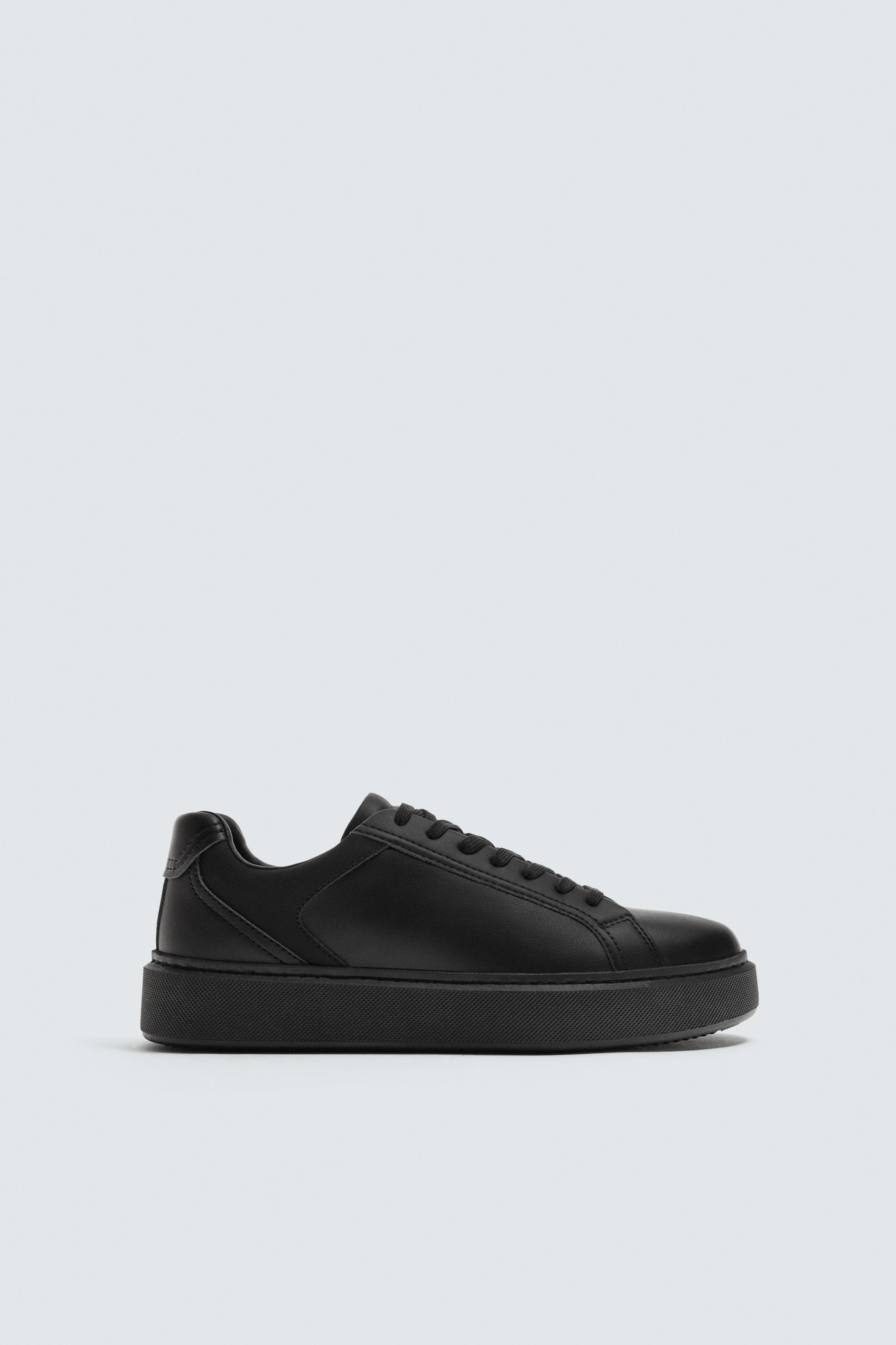MONOCHROME THICK-SOLED SNEAKERS