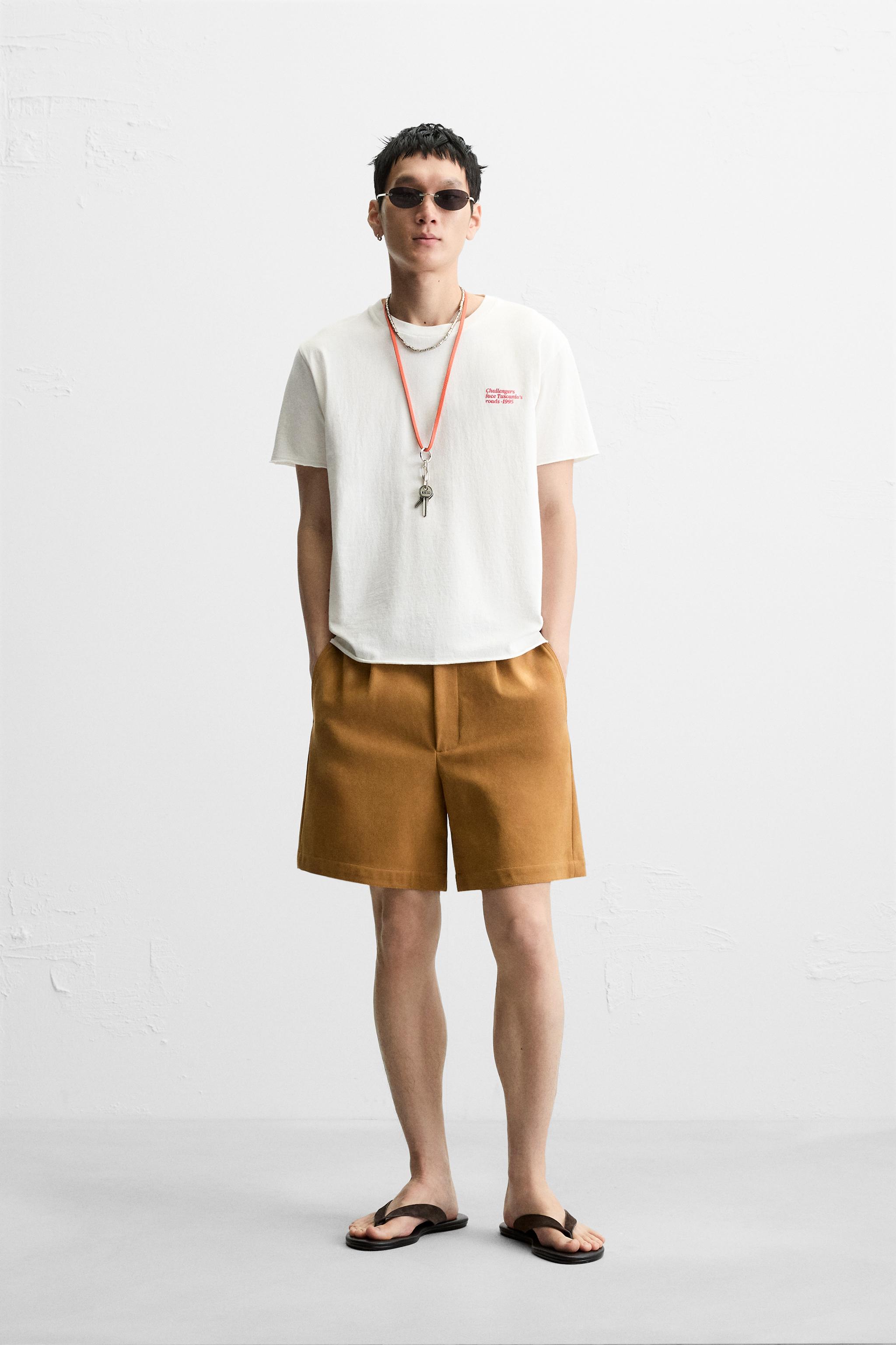 WASHED PRINT TEXT T-SHIRT