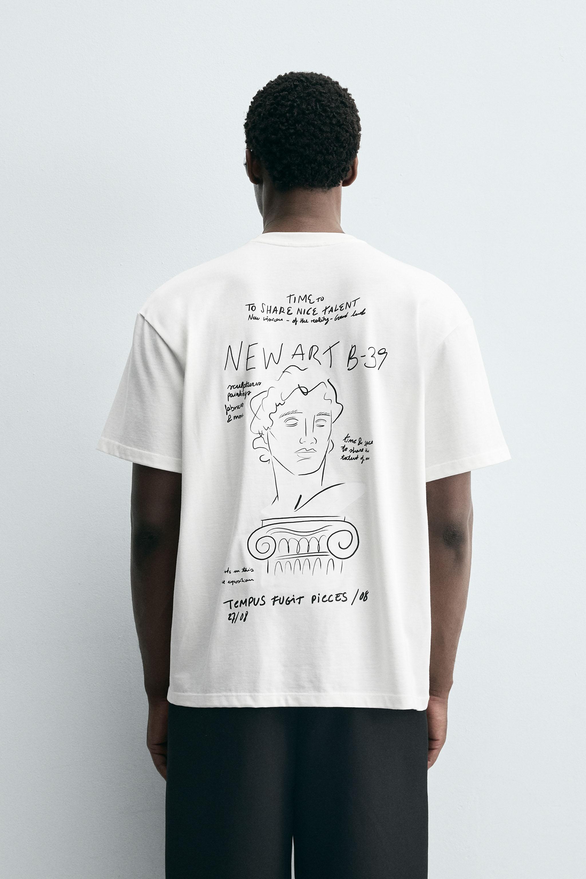 EMBROIDERED TEXT T-SHIRT