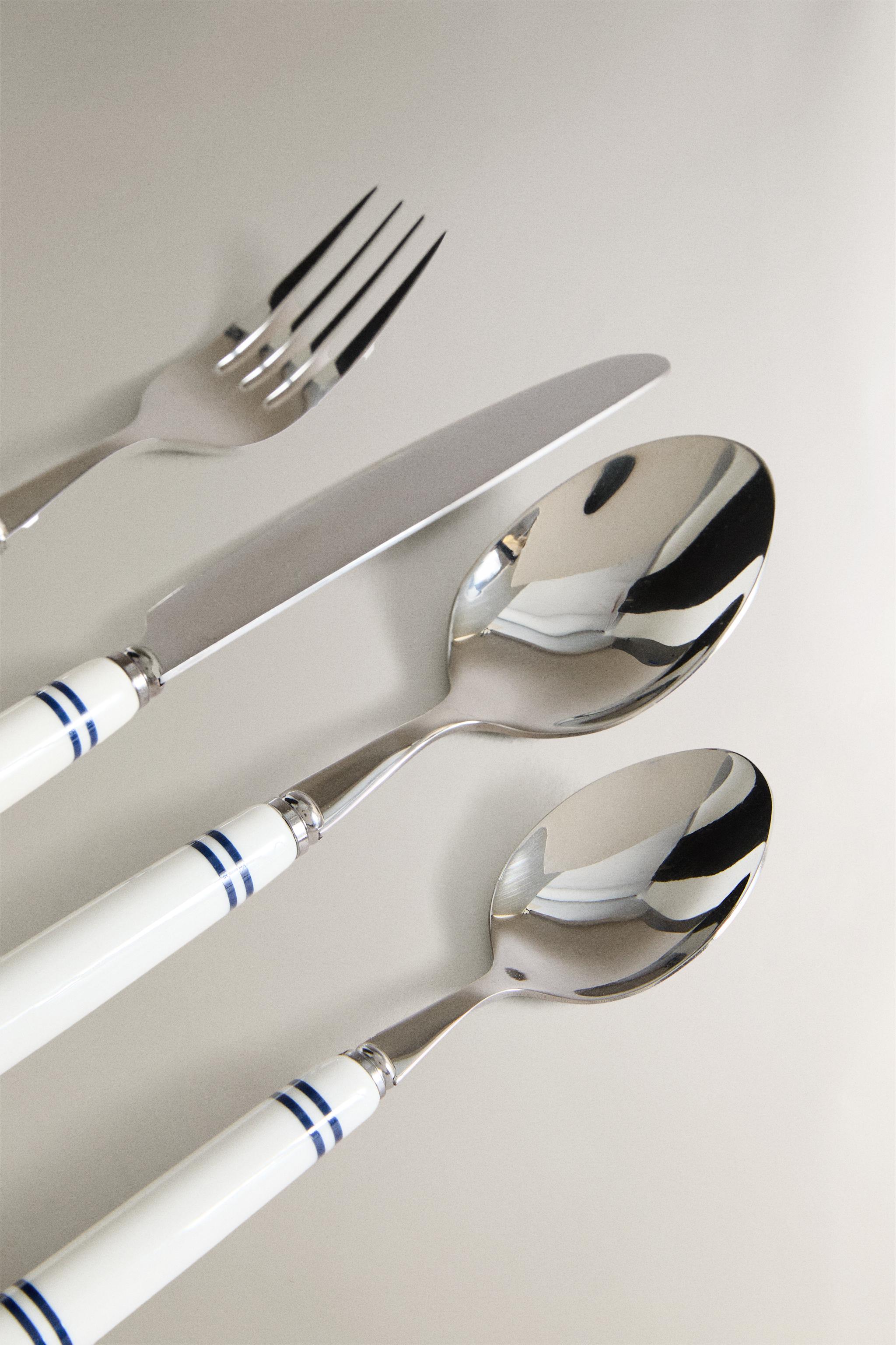 4-PIECE CERAMIC FLATWARE SET