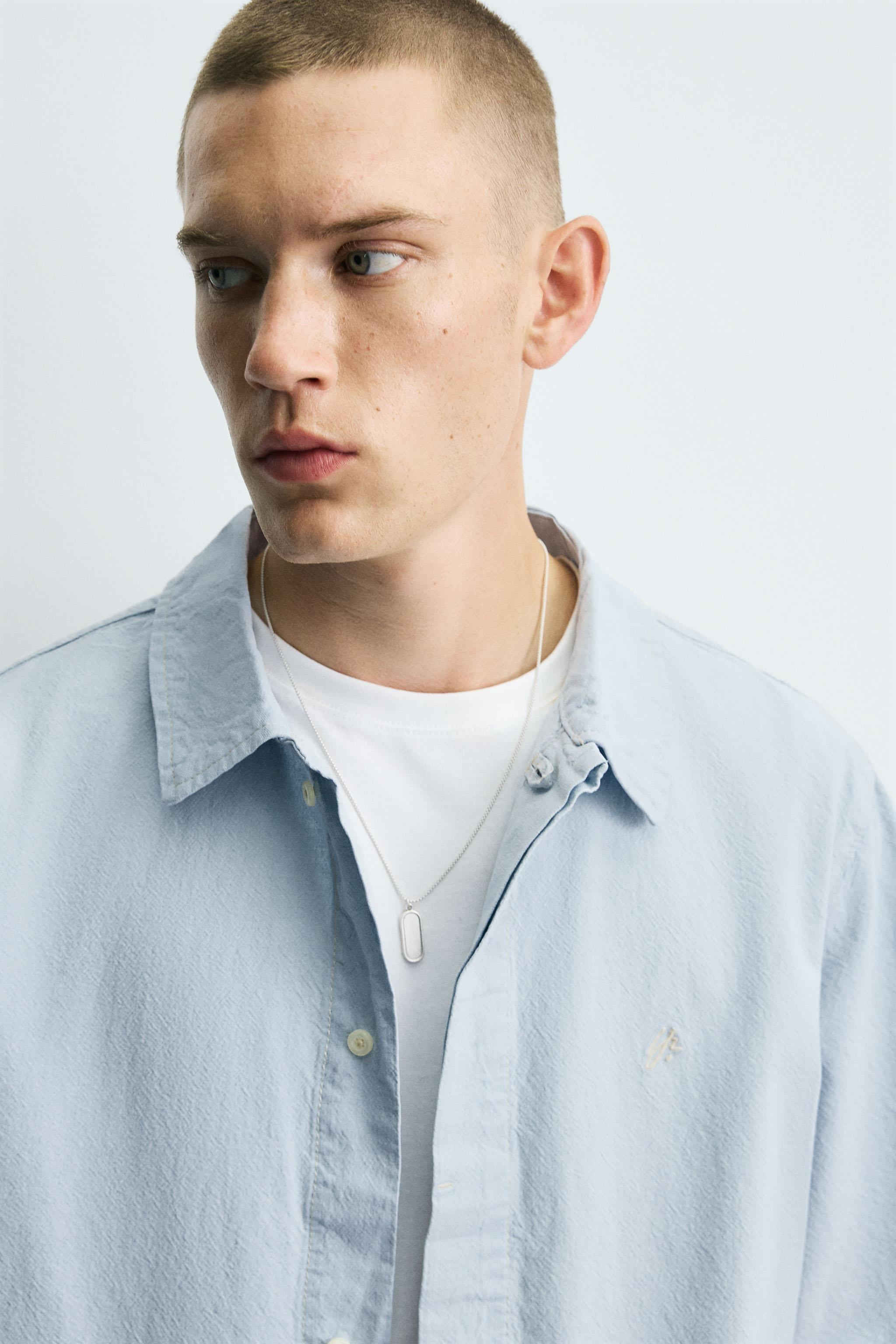 EMBROIDERED DENIM SHIRT