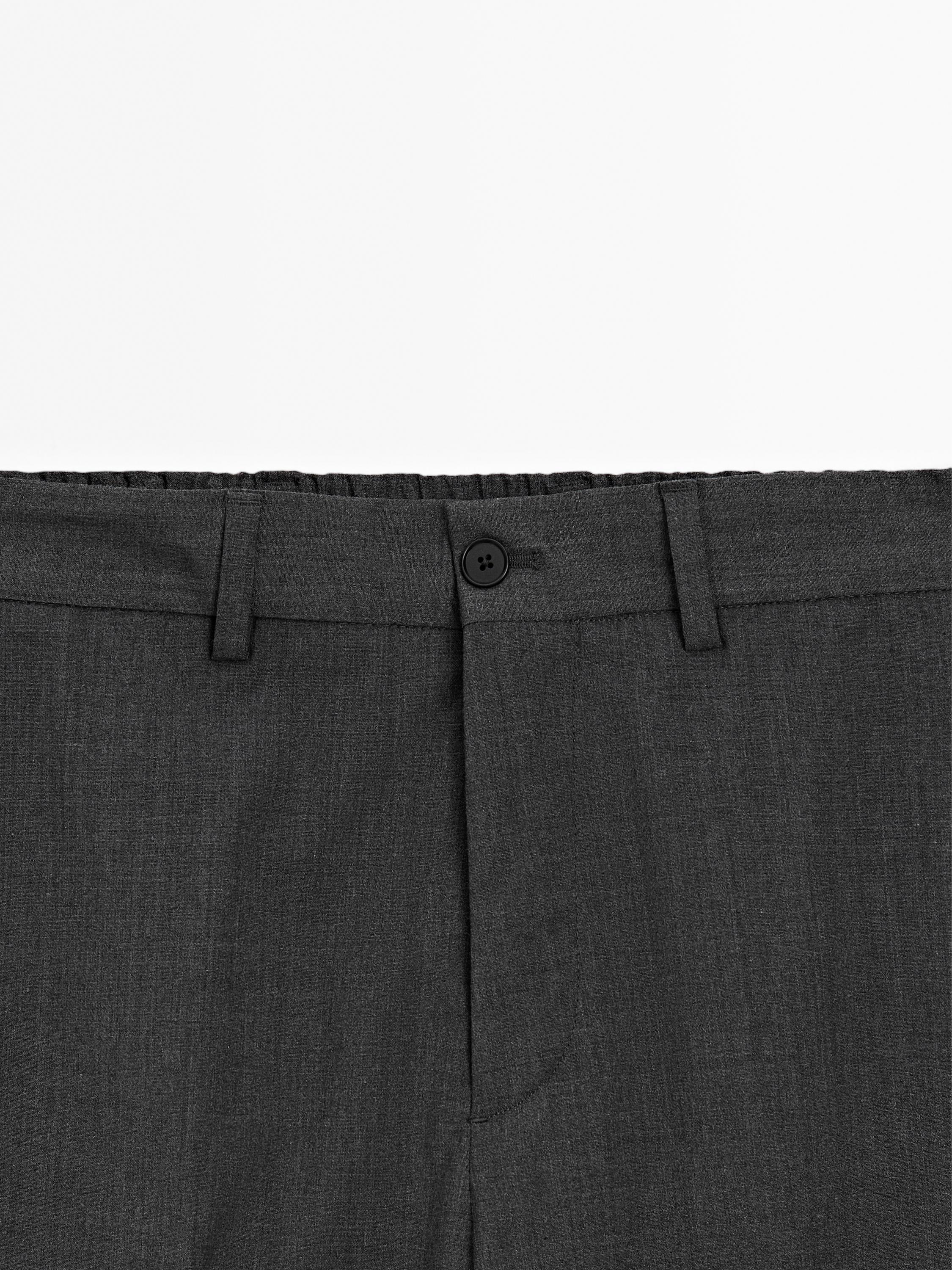 Total look wool blend trousers