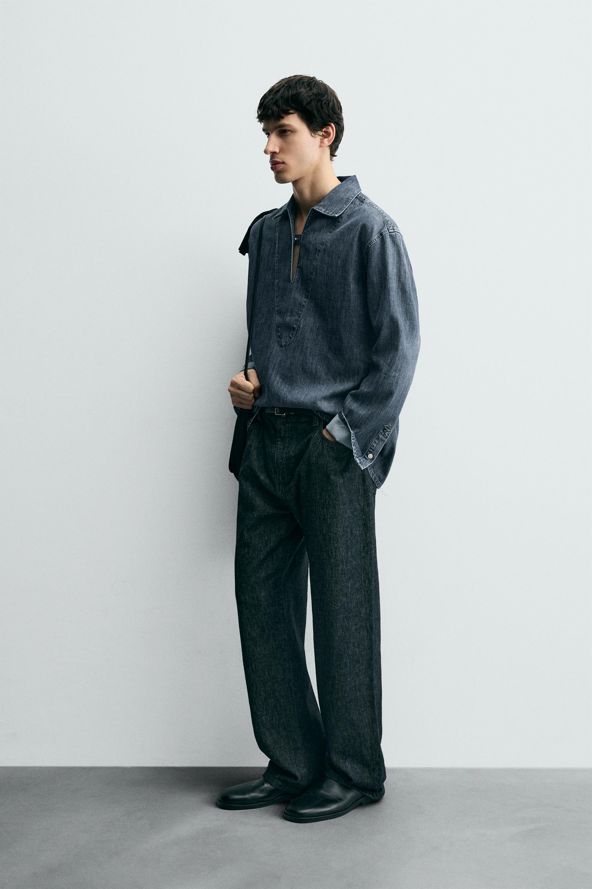WASHED DENIM OVERSHIRT