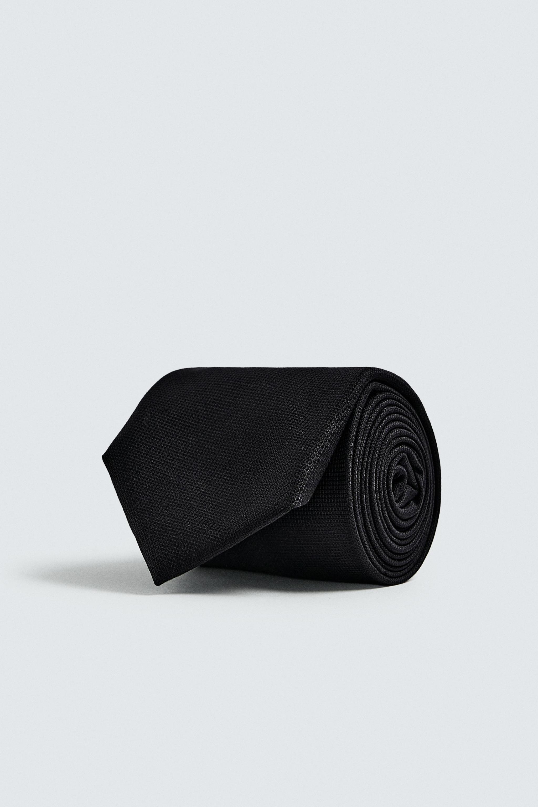 100% WOOL TEXTURED TIE