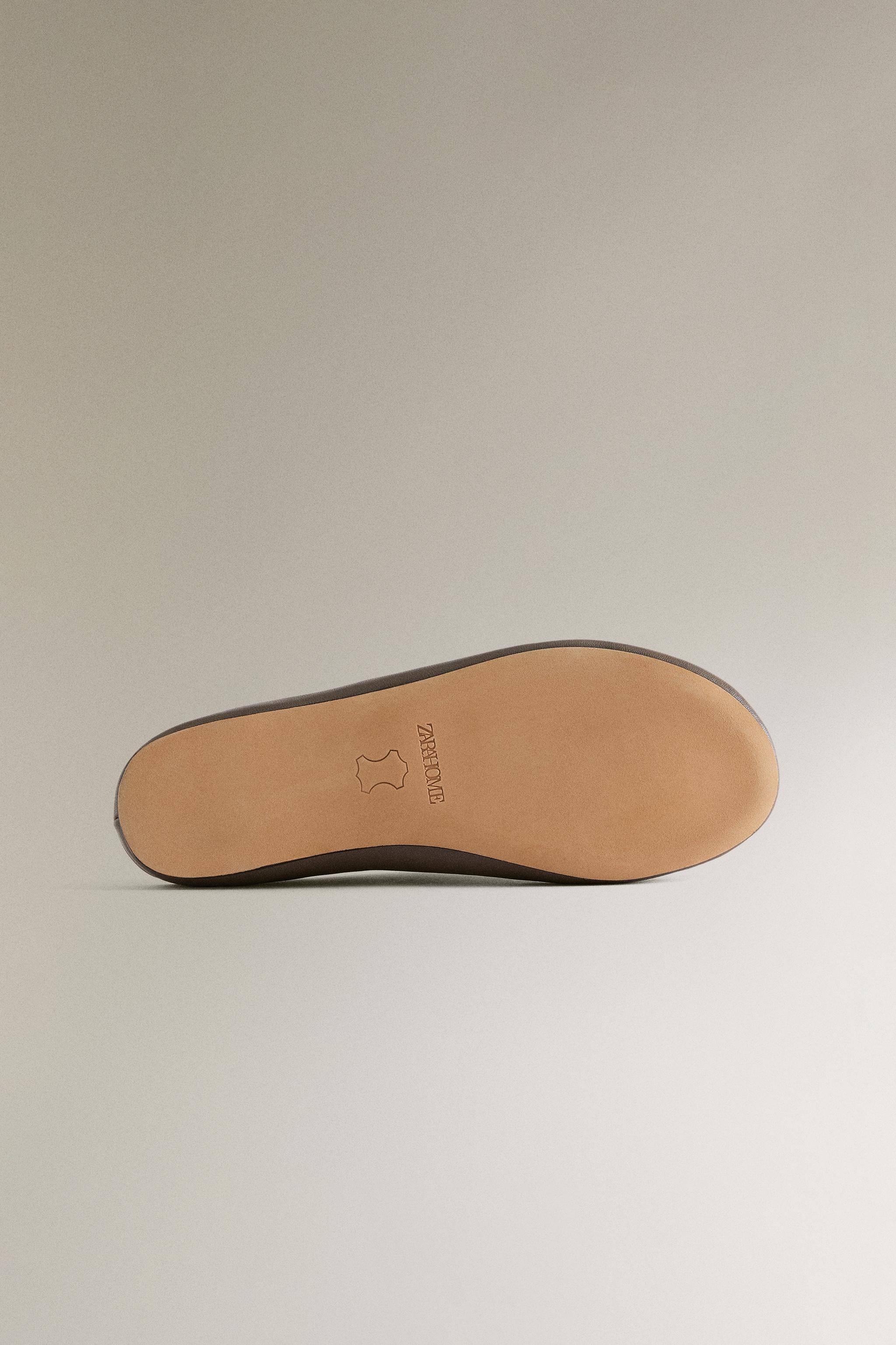 LEATHER BABOUCHE SLIPPERS