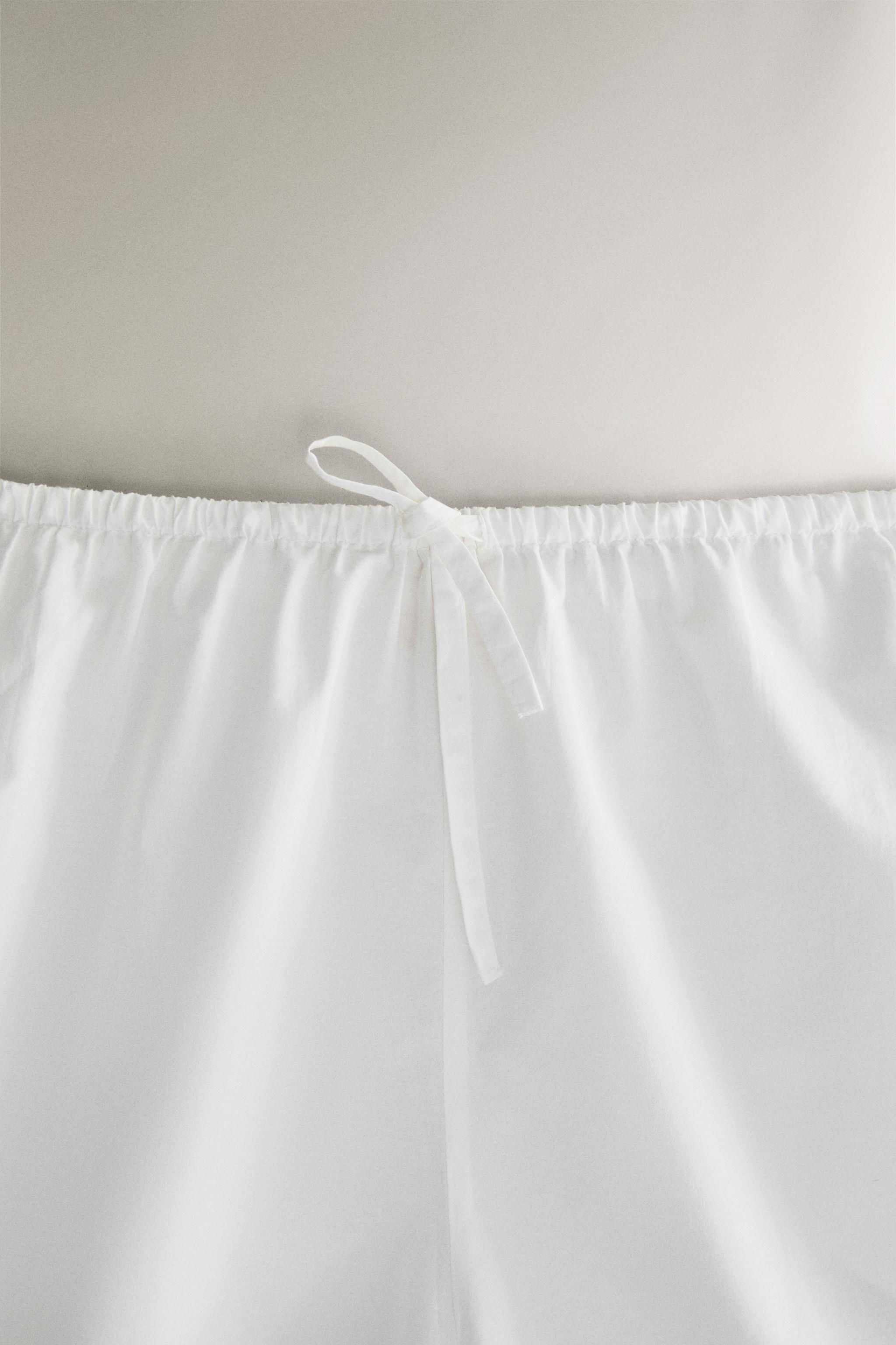 EMBROIDERED COTTON SHORTS