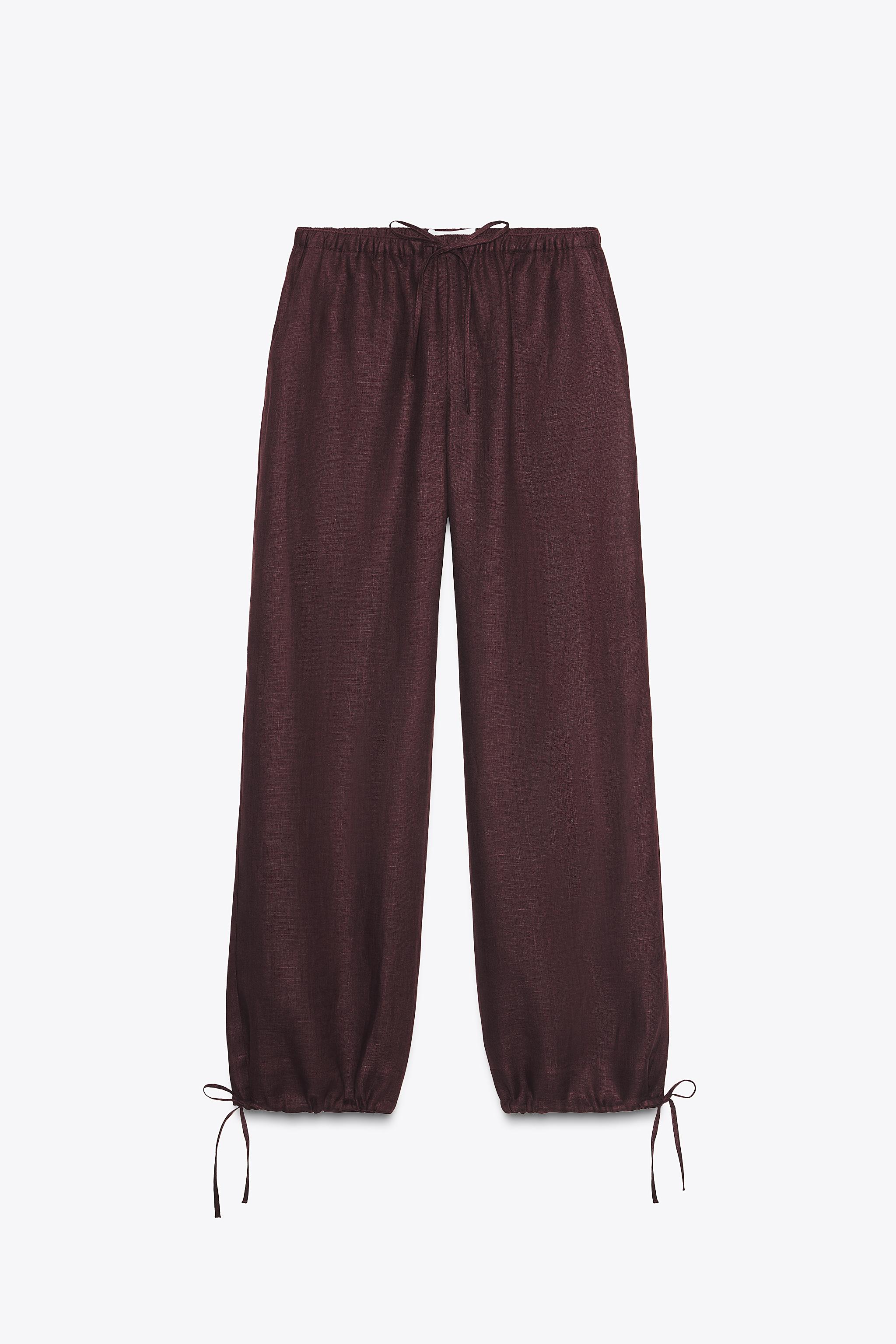LINEN BALLOON PANTS