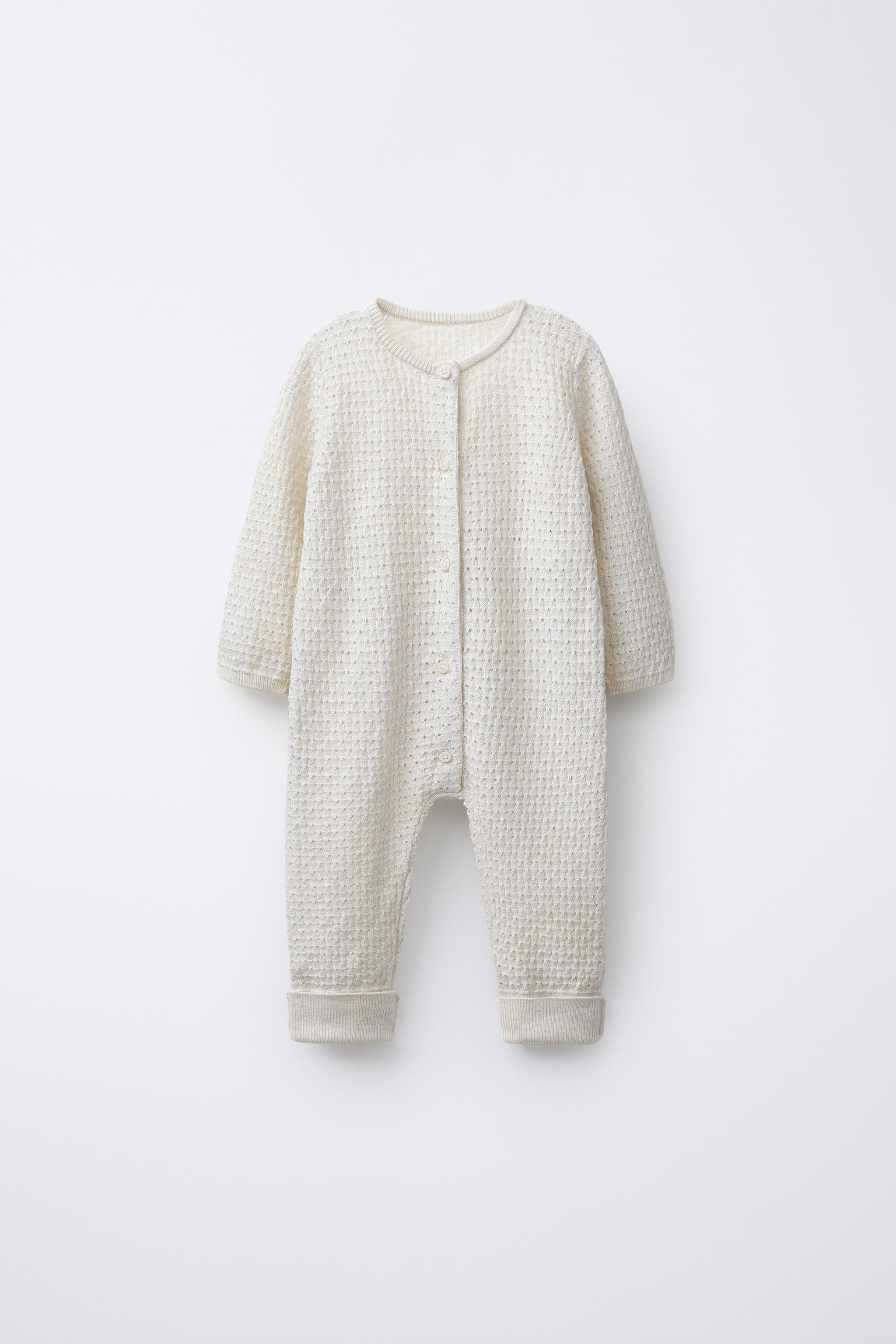 CONVERTIBLE COTTON, SILK AND CASHMERE TEXTURED KNIT JUMPSUIT WITH FOOT