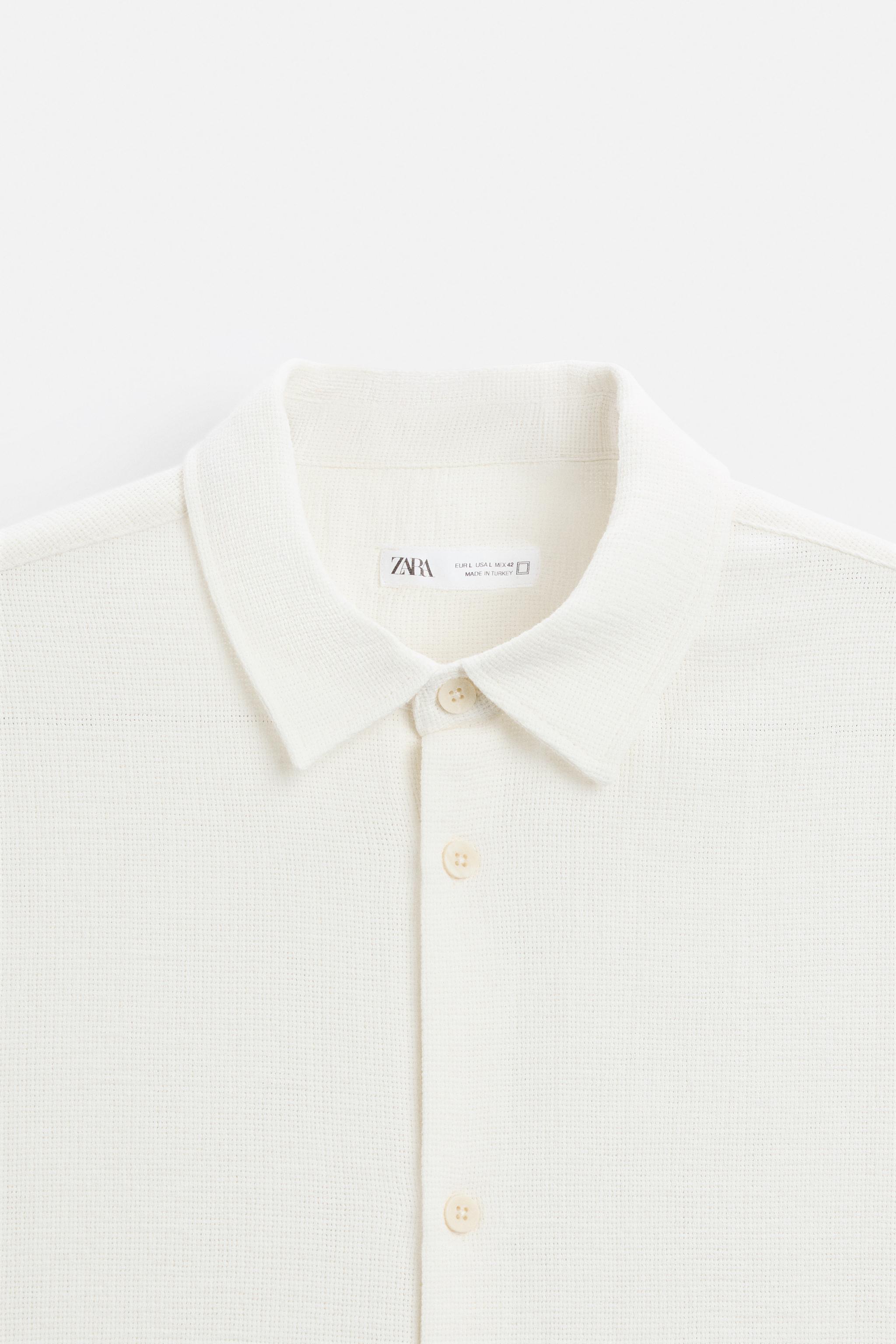 REGULAR FIT TEXTURED SHIRT