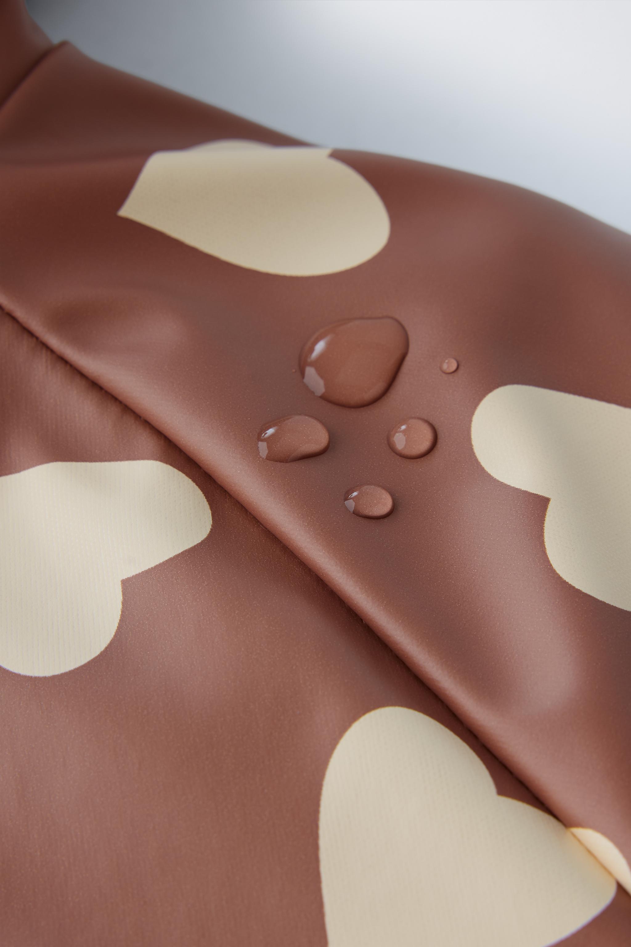 RUBBERIZED WATER-RESISTANT PRINTED RAINCOAT