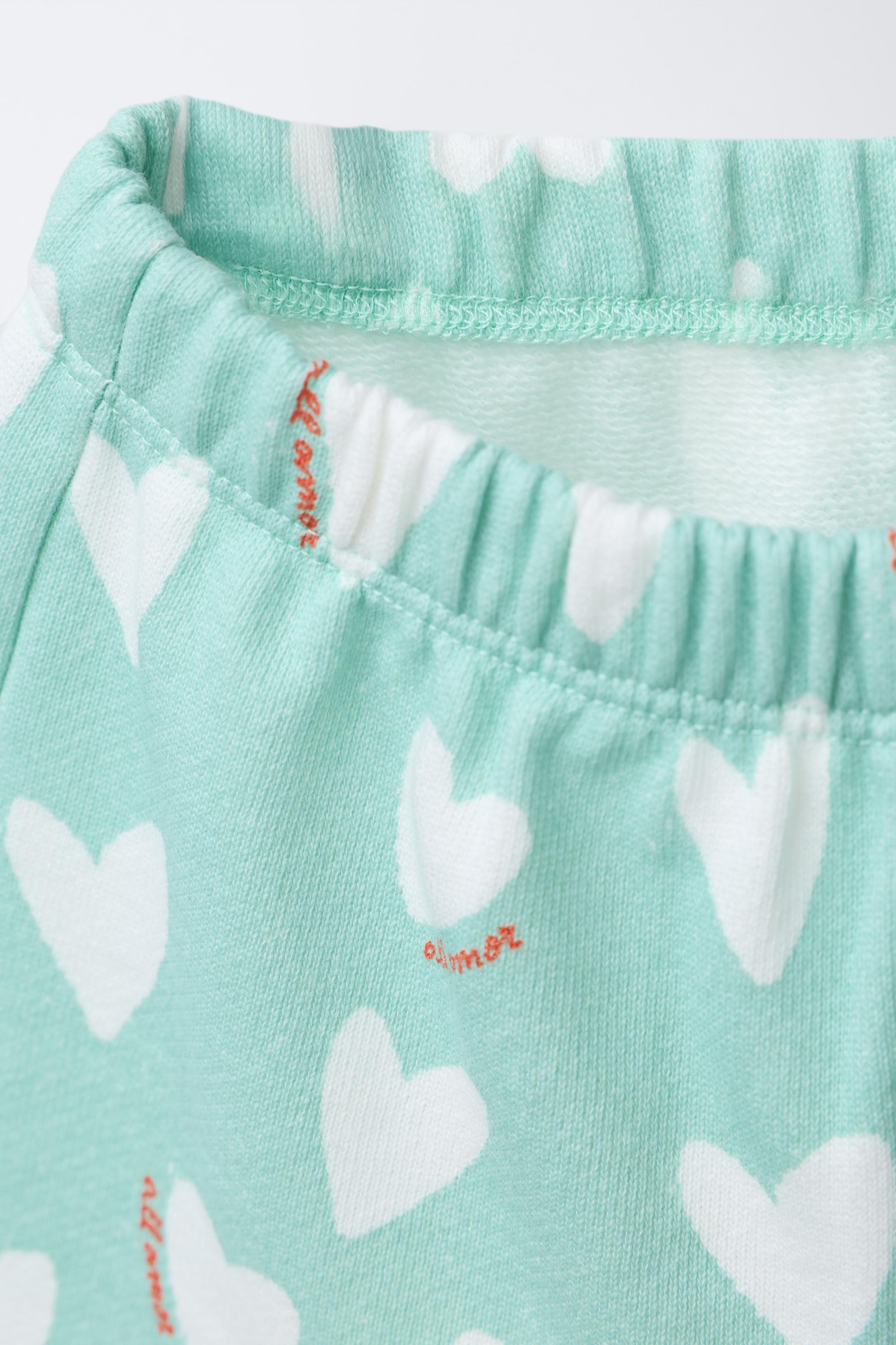 HEART PRINT BERMUDA SHORTS