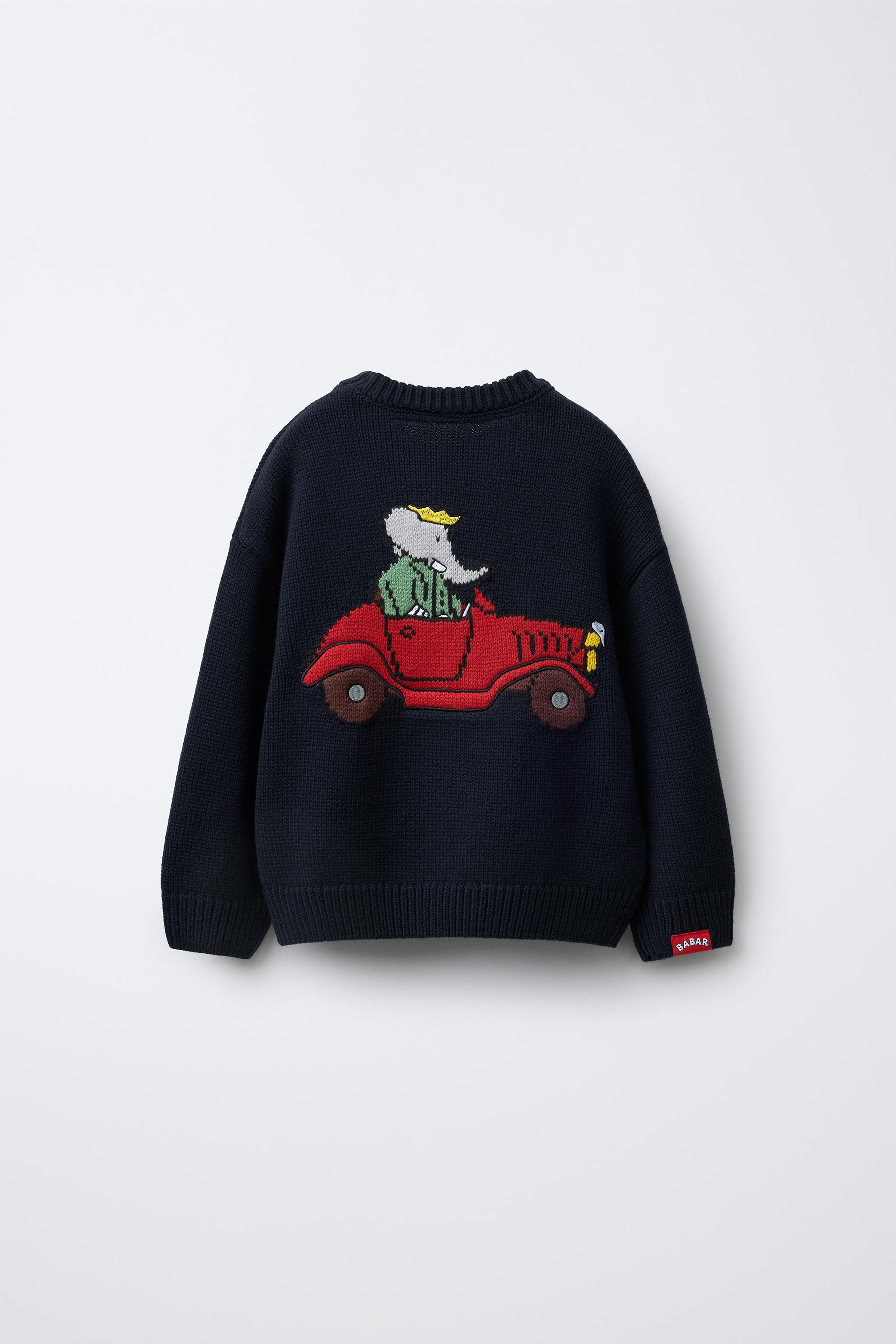 EMBROIDERED KNIT SWEATER BABAR ™