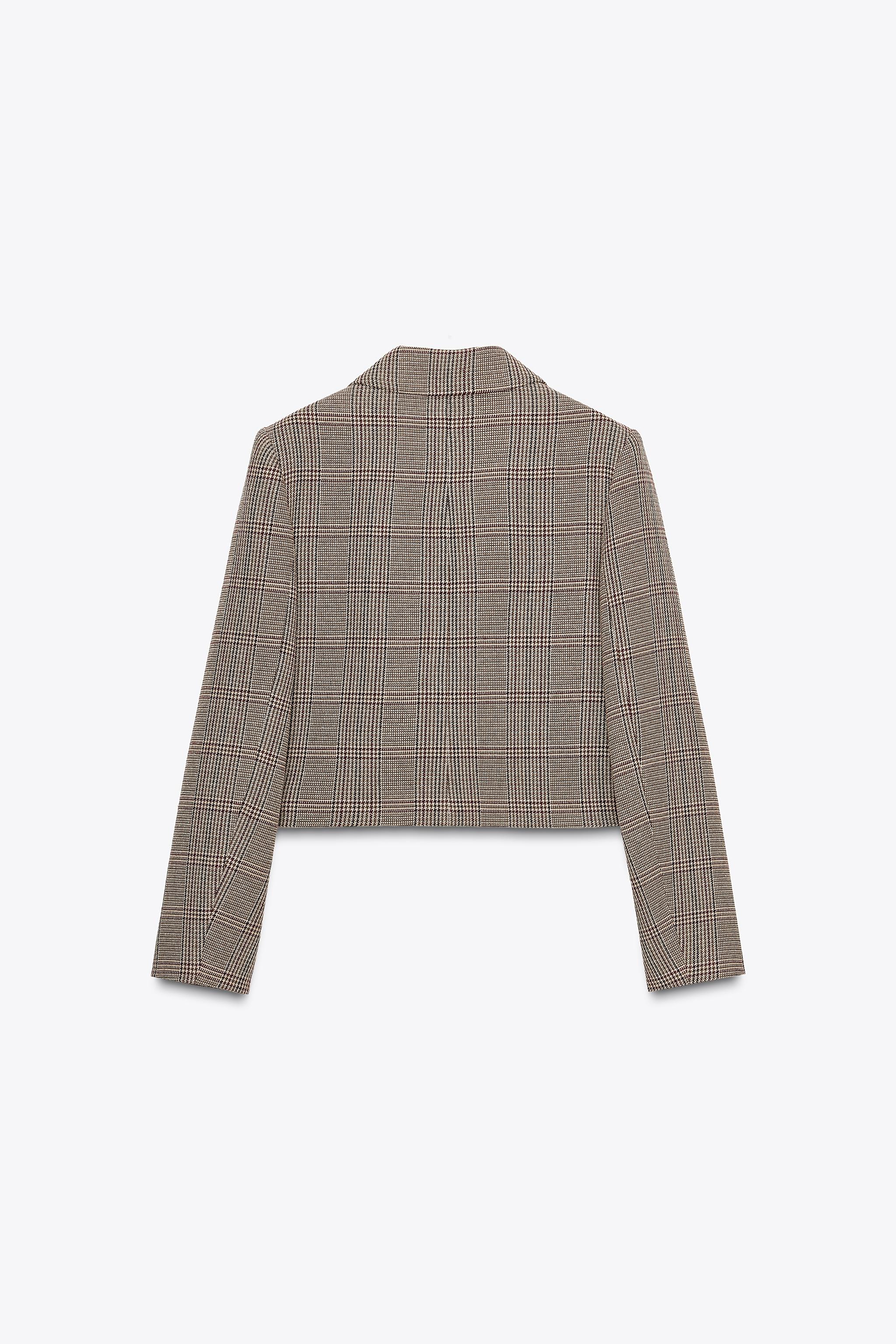 HOUNDSTOOTH CROPPED BLAZER