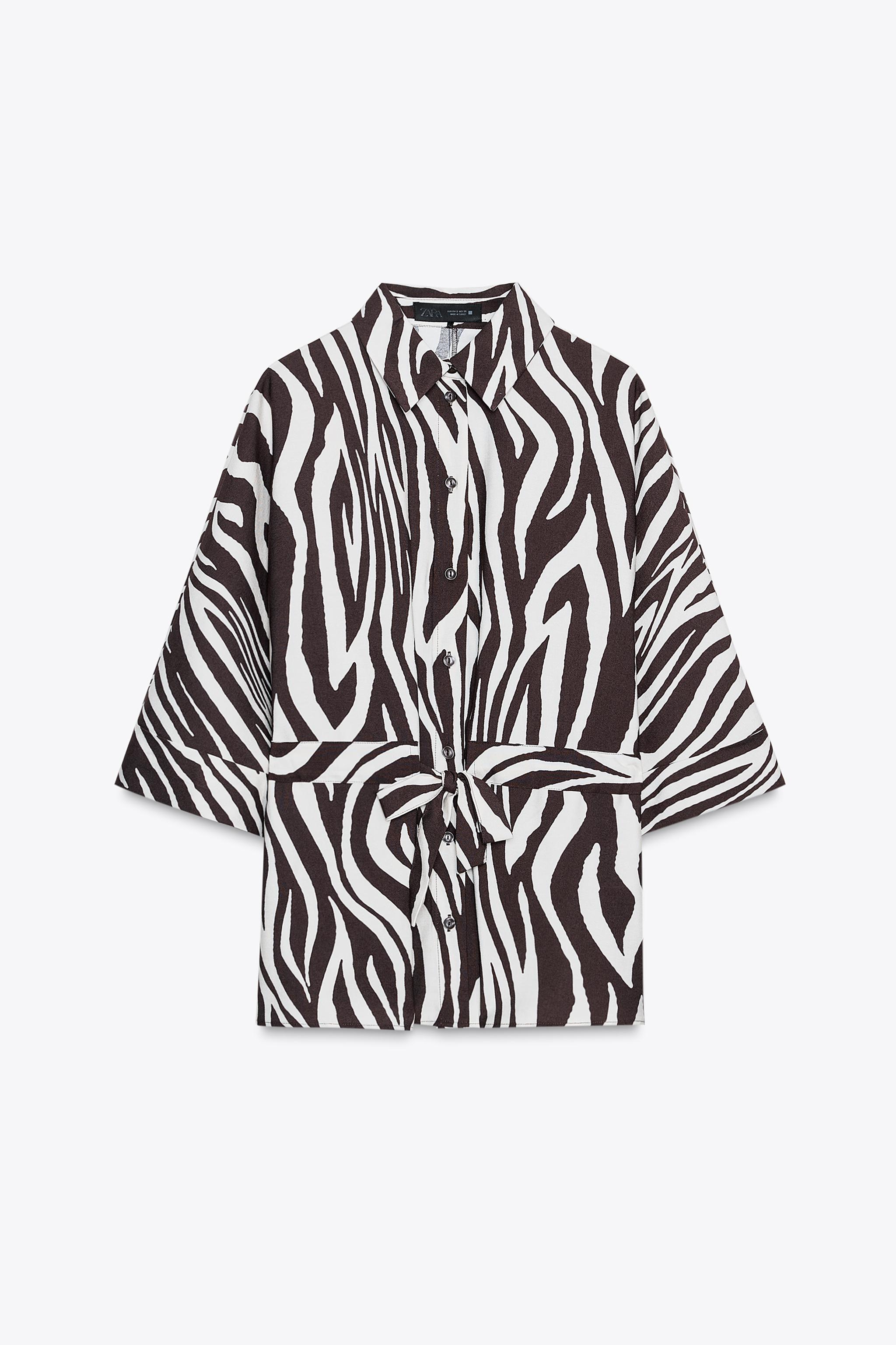 ANIMAL PRINT SAFARI SHIRT