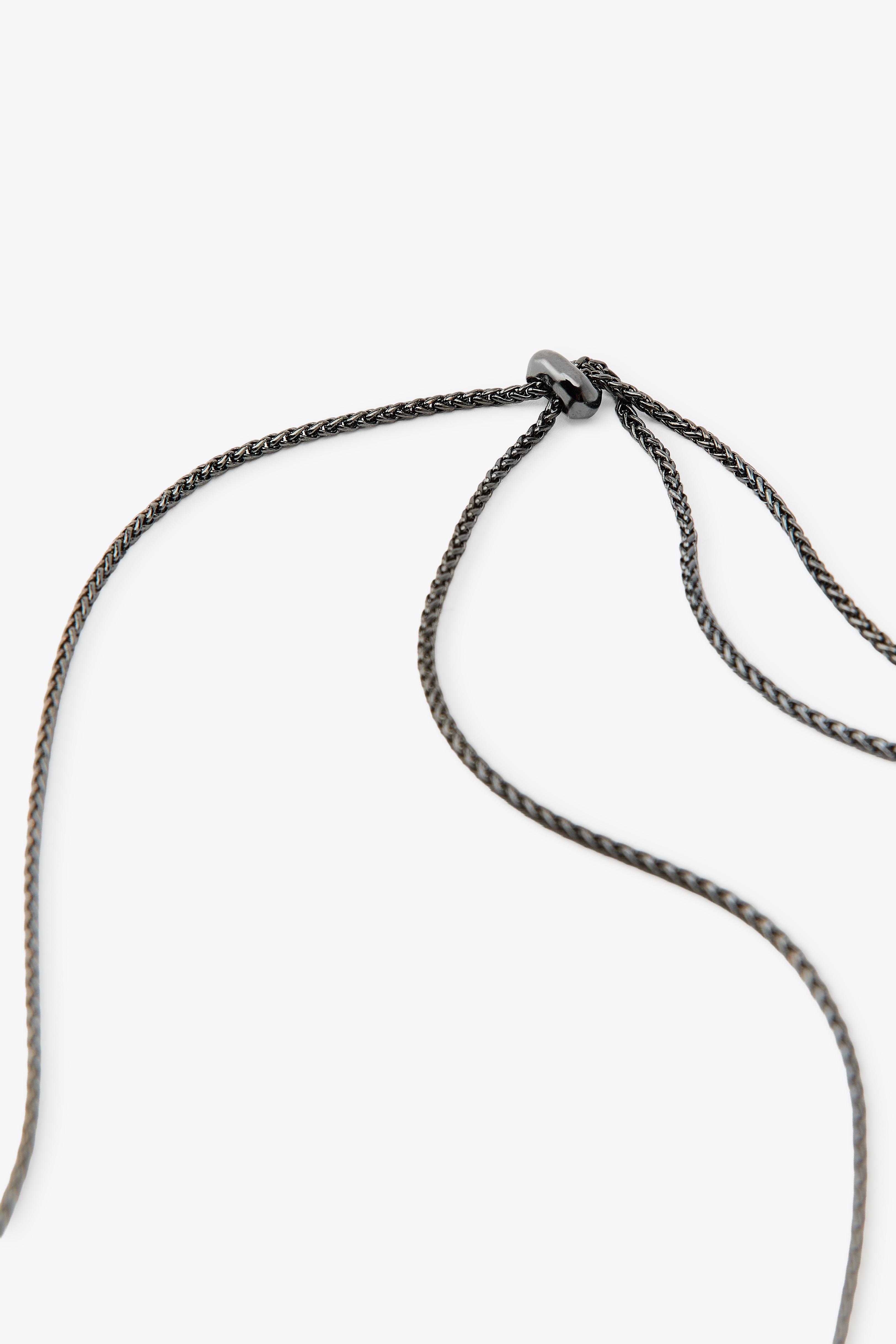 METAL PIECE WATERFALL NECKLACE