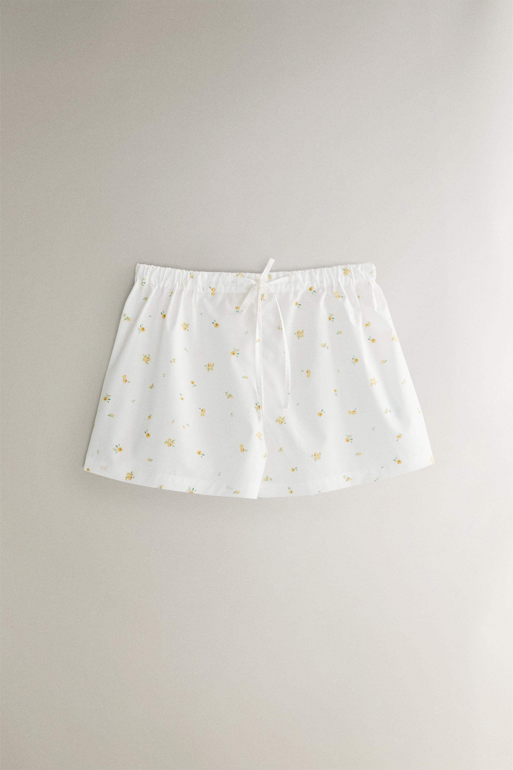FLORAL COTTON SHORTS