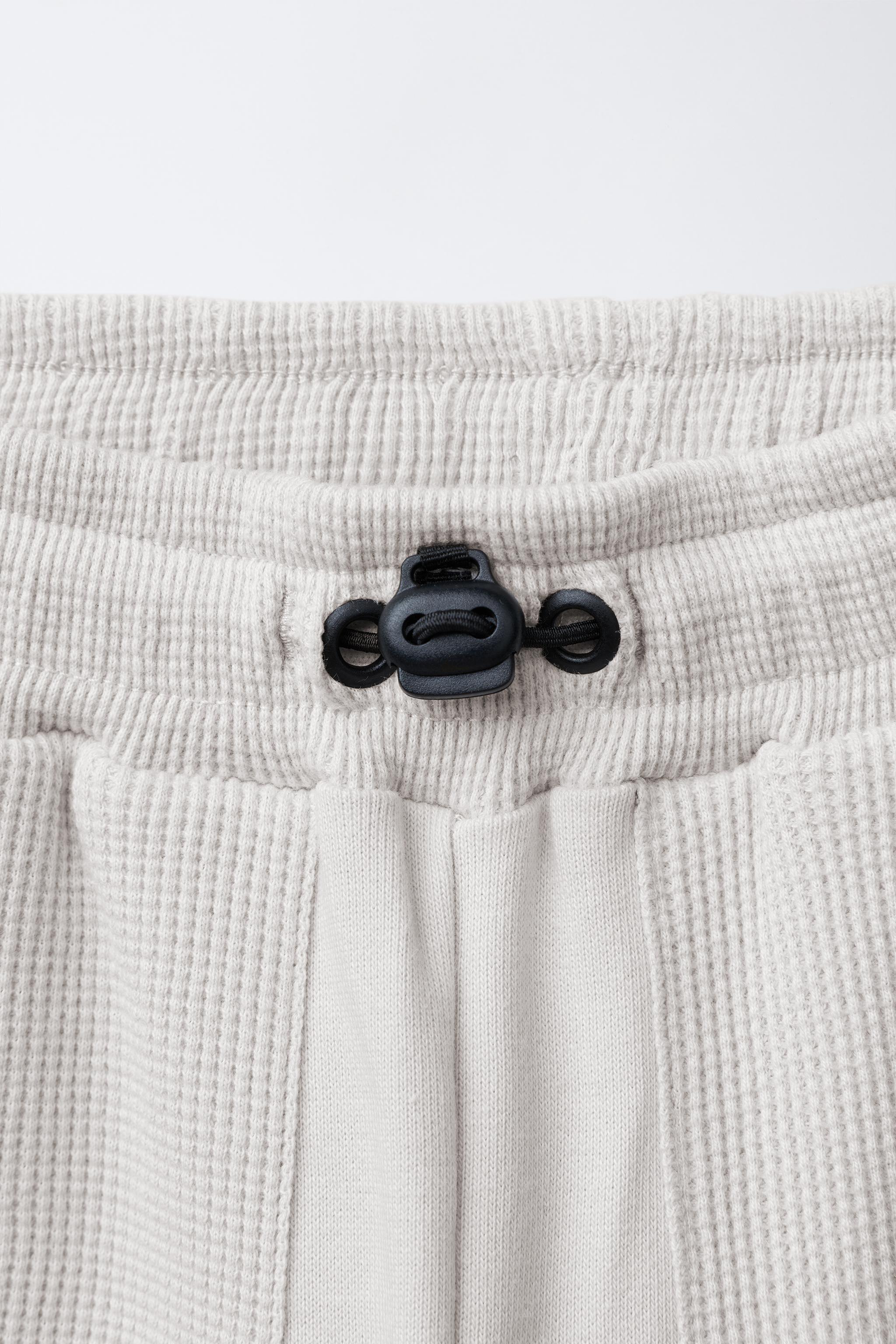 COMBINATION WAFFLE JOGGER PANTS